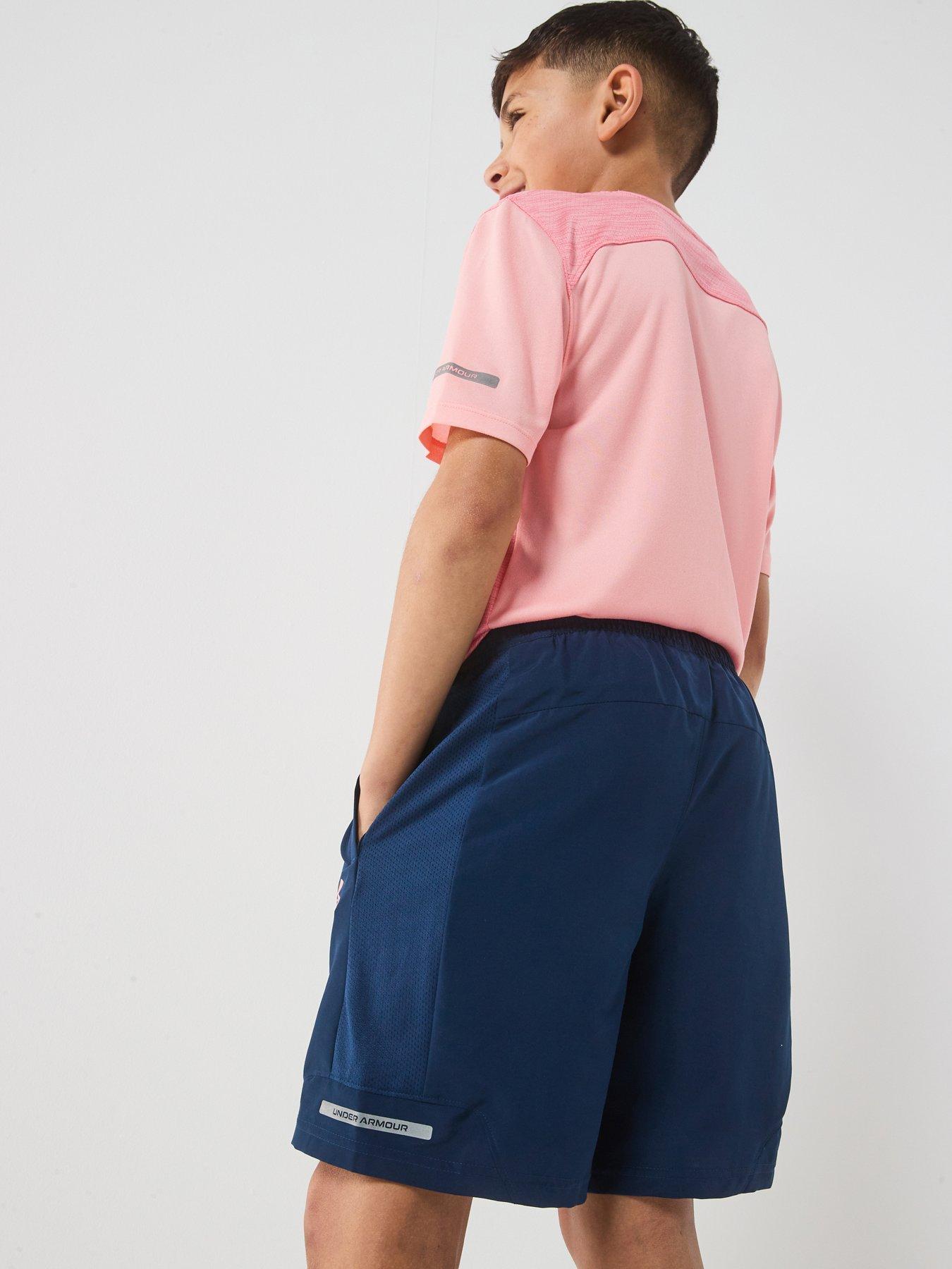  image of under-armour-junior-boys-training-tech-utility-short-navy