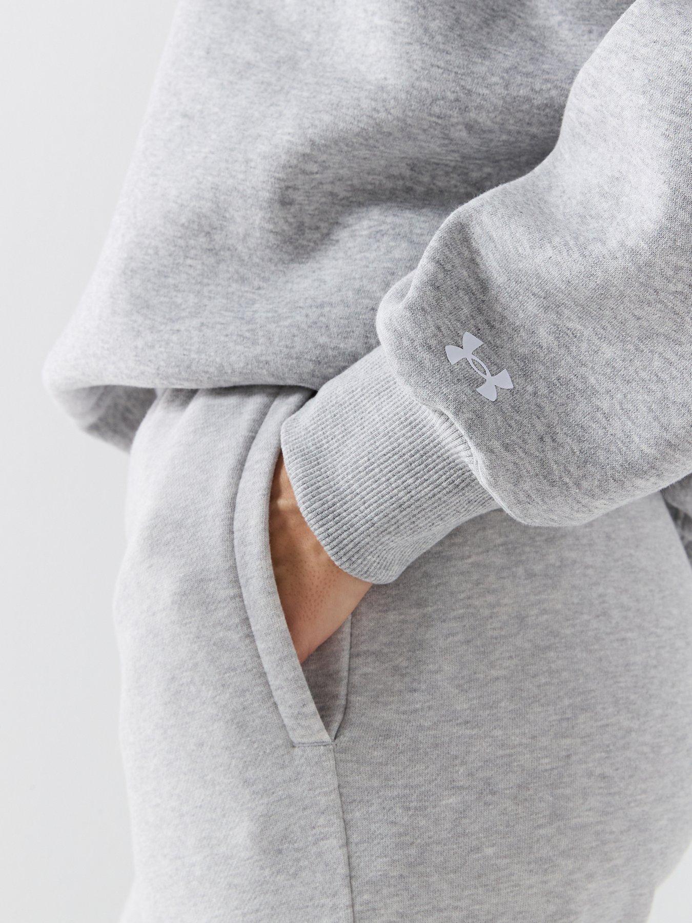  image of under-armour-womens-rival-fleece-os-crew-grey