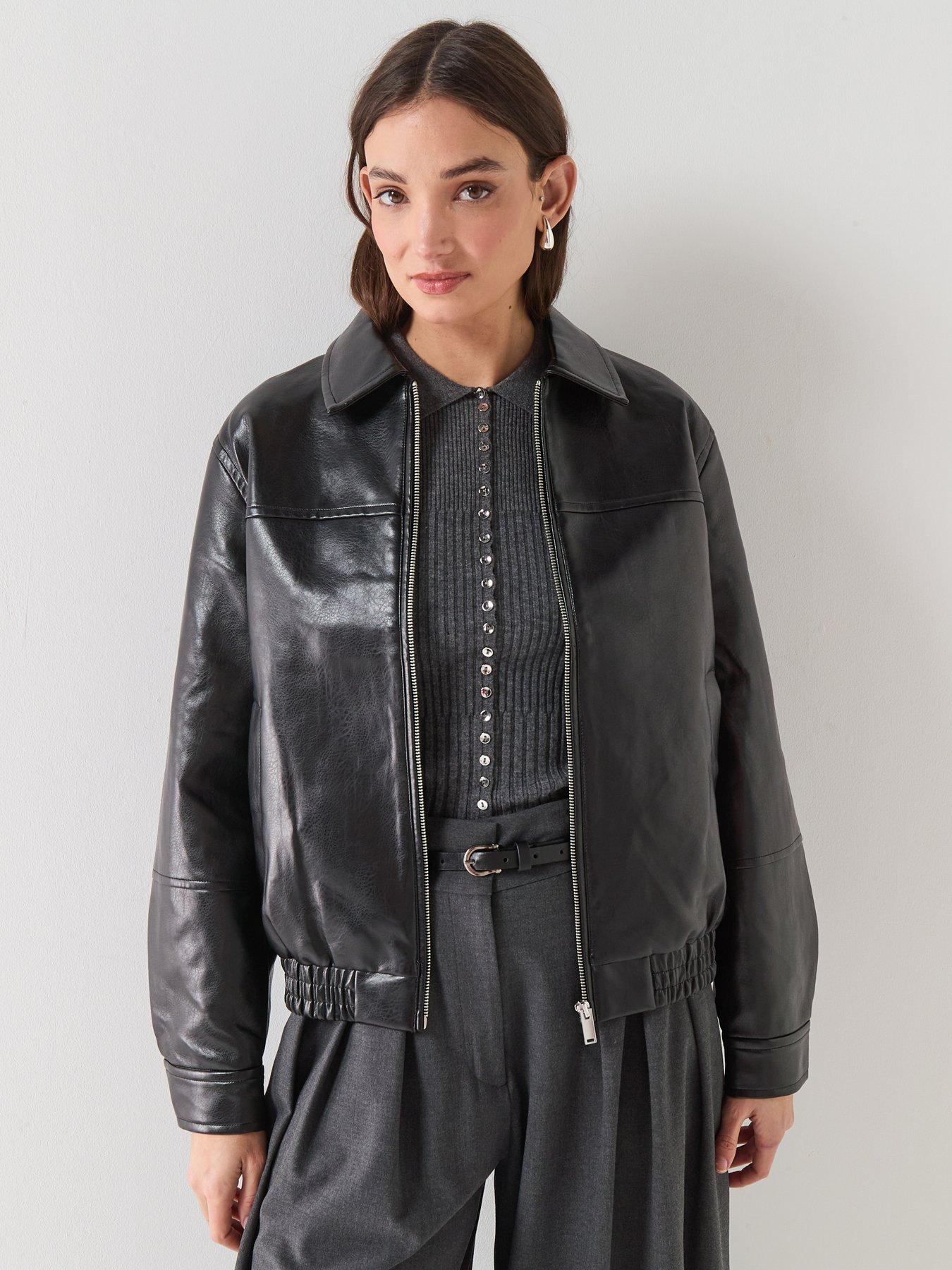  image of vero-moda-short-coated-jacket-black