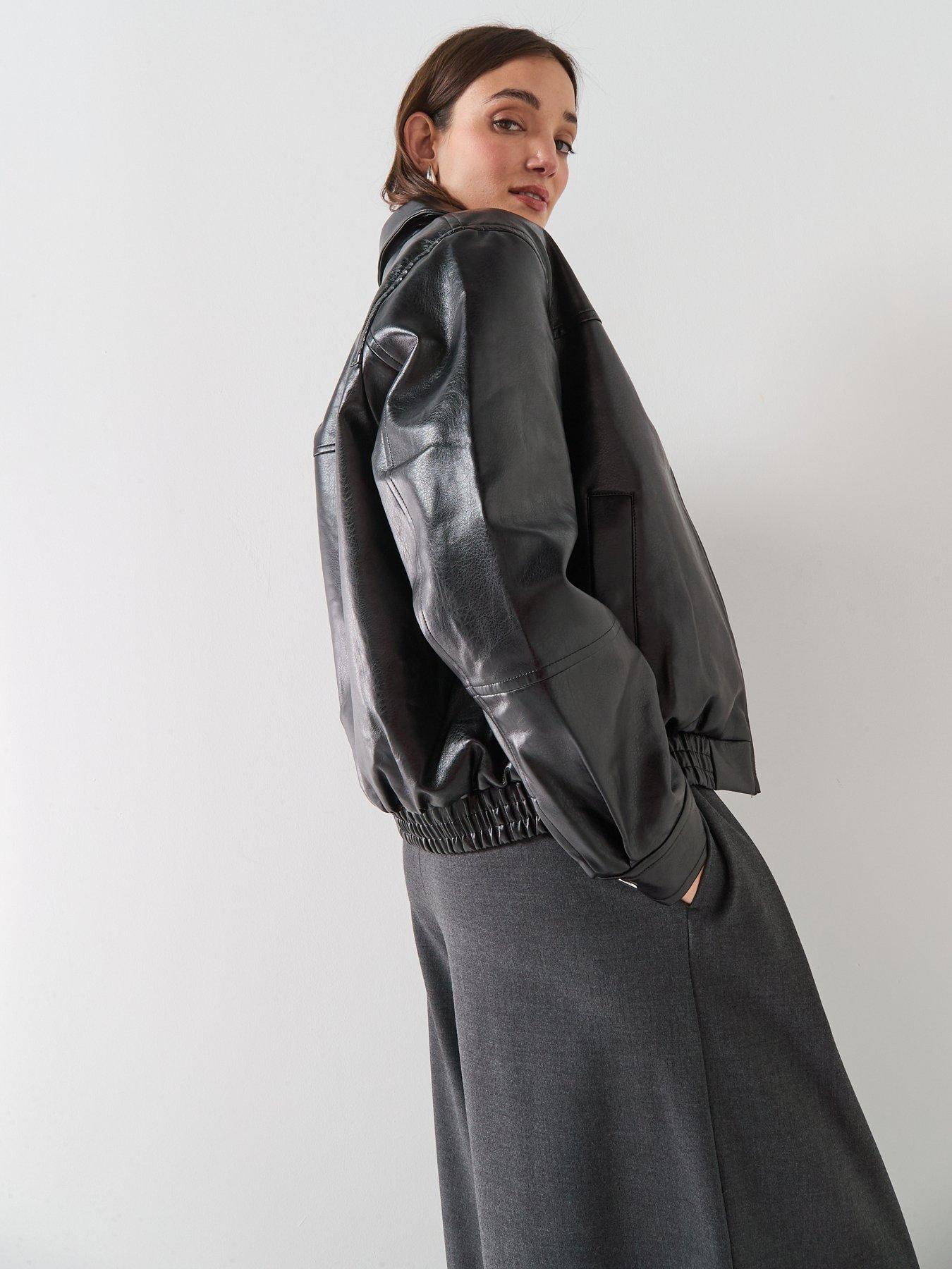  image of vero-moda-short-coated-jacket-black