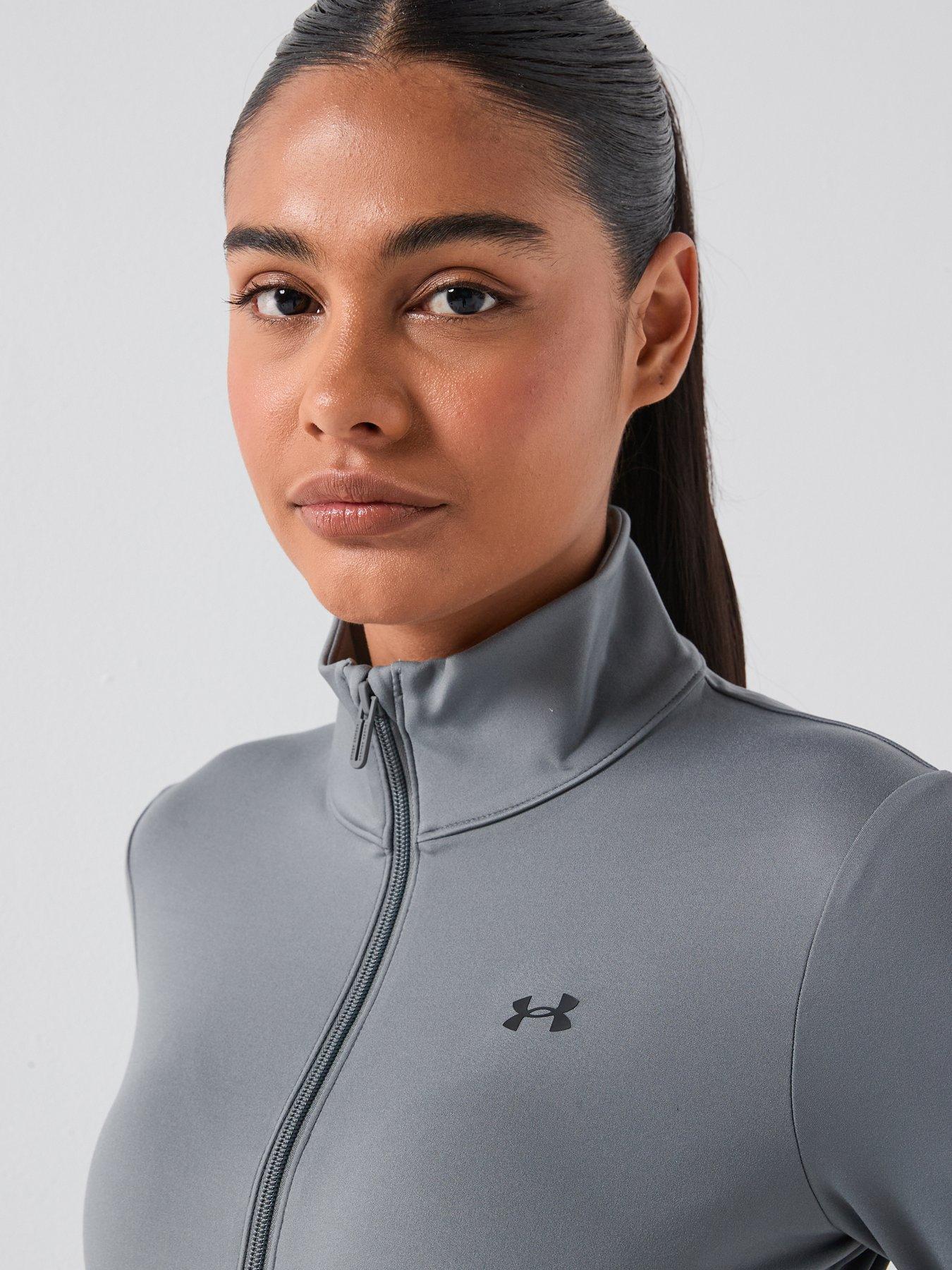Image 4 of 6 of UNDER ARMOUR Womens Training Motion Full Zip Top - Grey