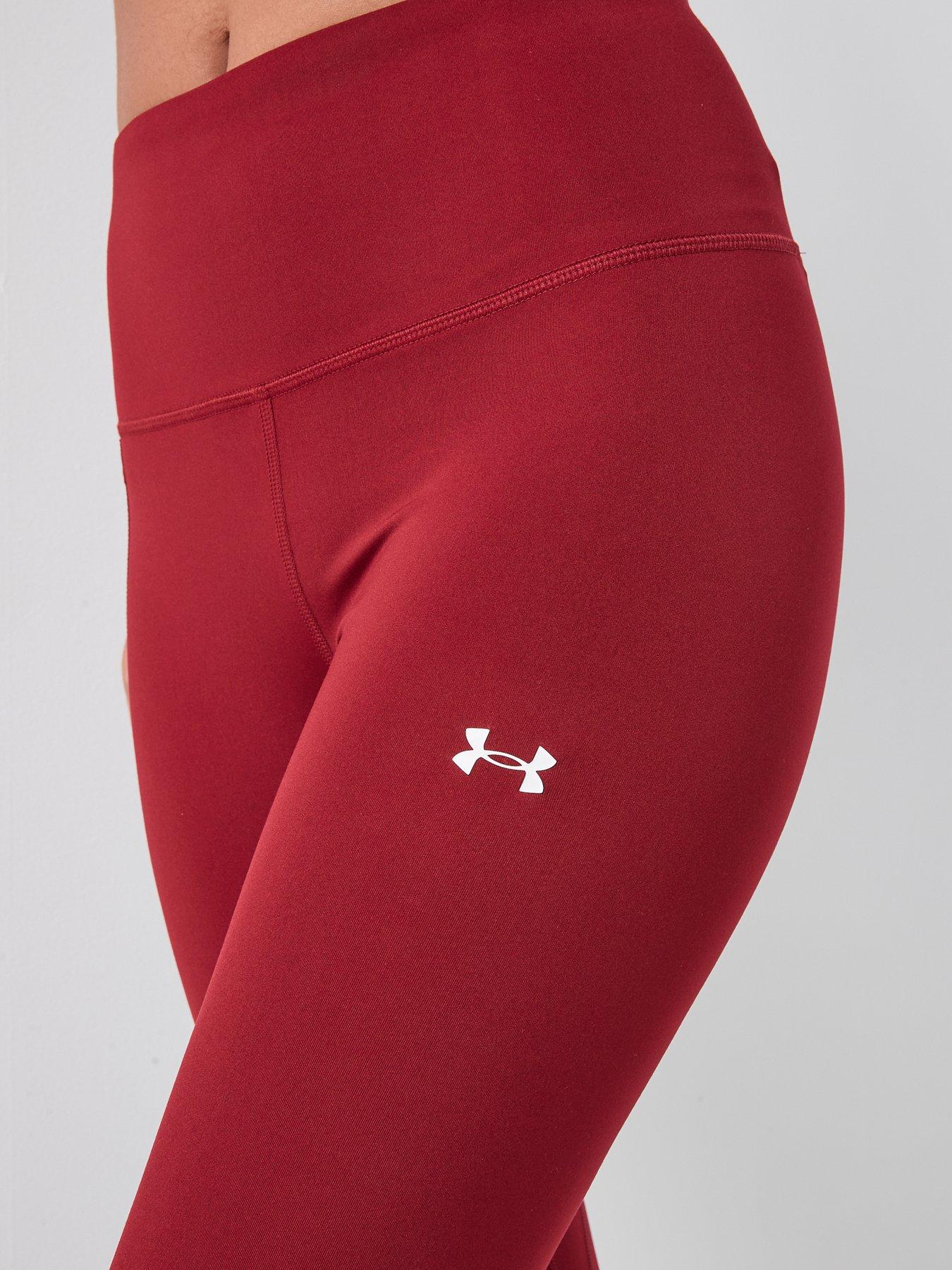  image of under-armour-womens-training-motion-ankle-legging-buergundy