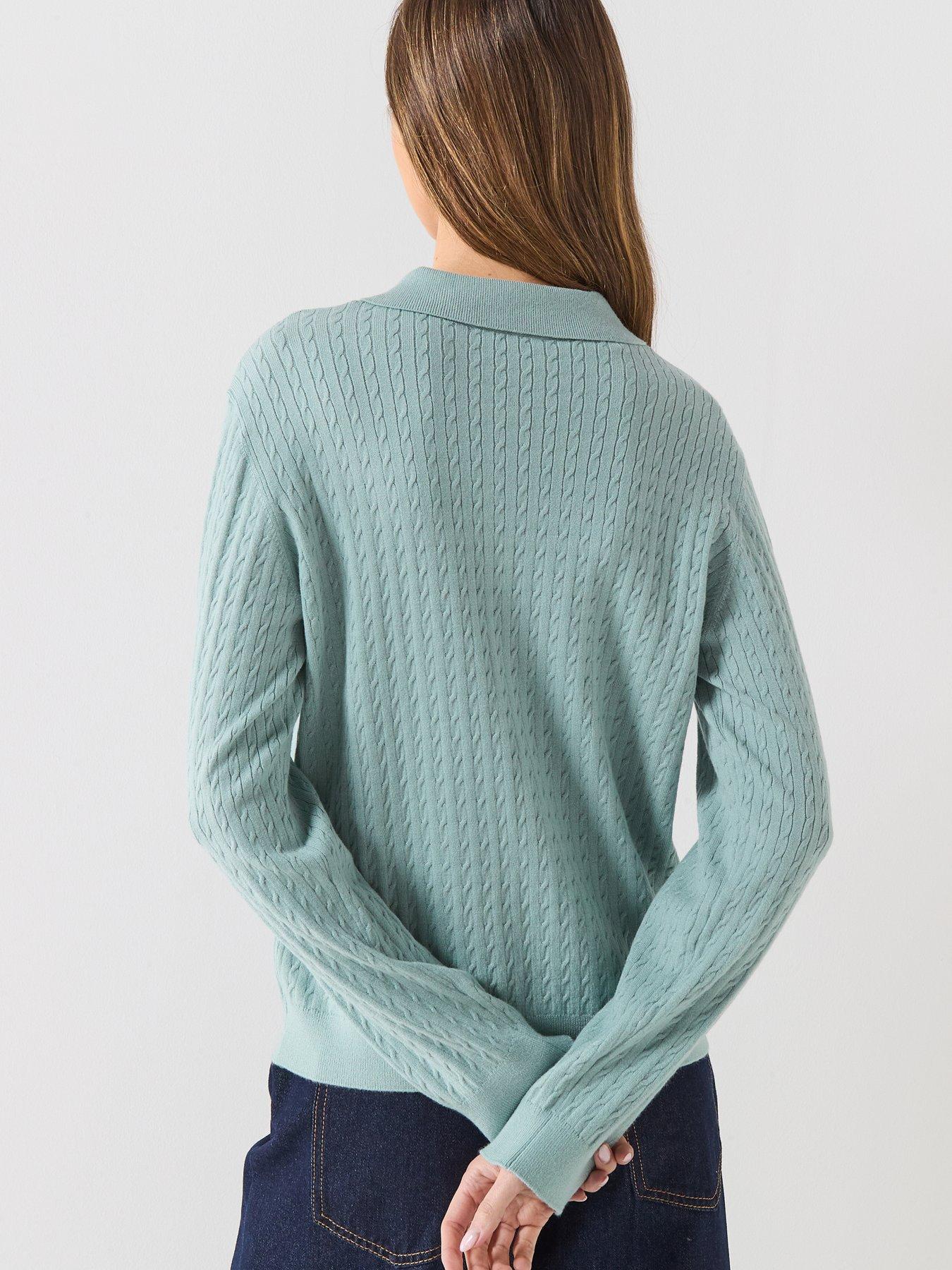 stillFront image of aware-awvina-ls-knit-polo