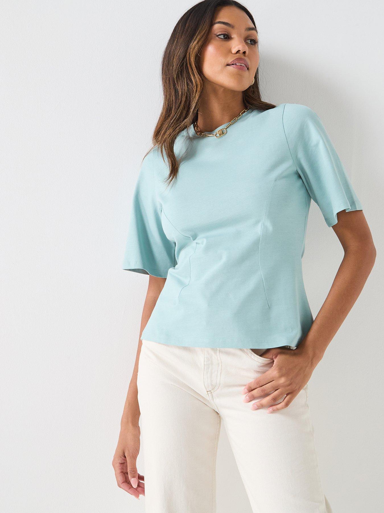 AWARE Awvanessa  Fitted T-Shirt - Blue