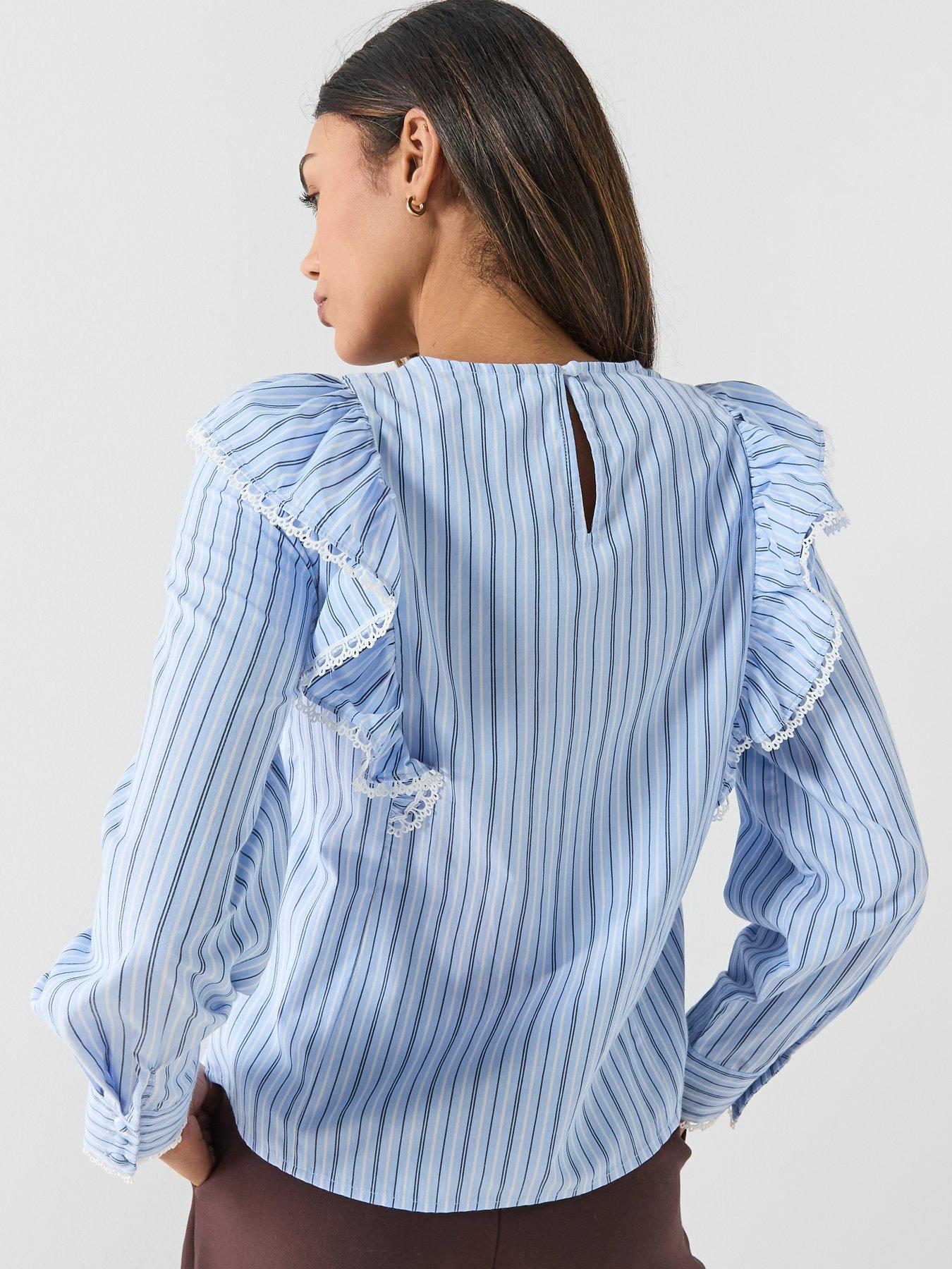  image of vero-moda-vmfanni-ls-tape-top-wvn
