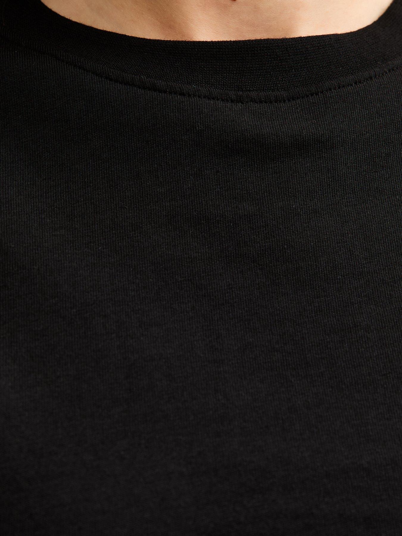Image 5 of 5 of New Look Shoulder Pad Tank Top - Black