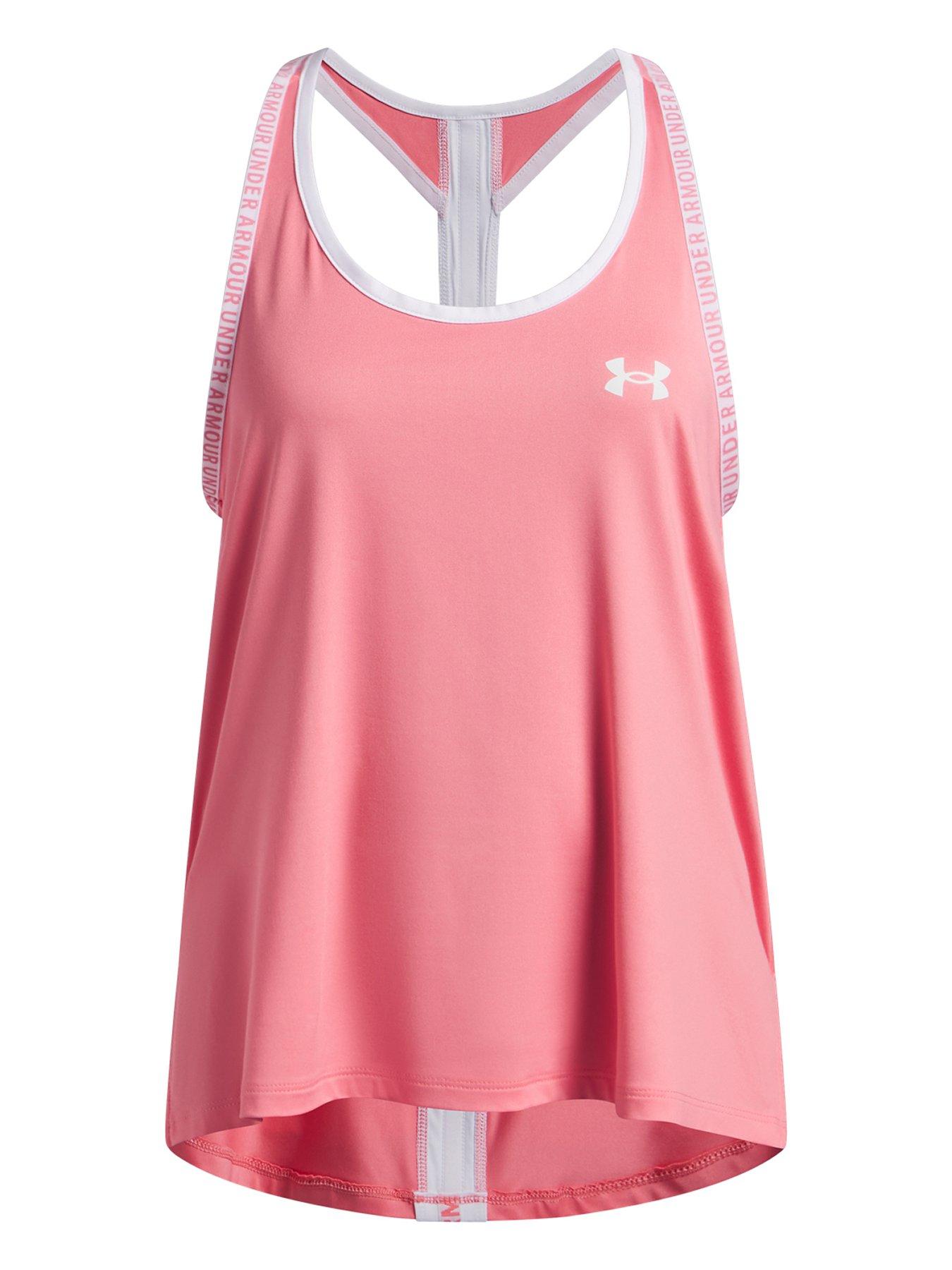 Image 1 of 3 of UNDER ARMOUR Junior Girls Training Tech Knockout Tank - Pink