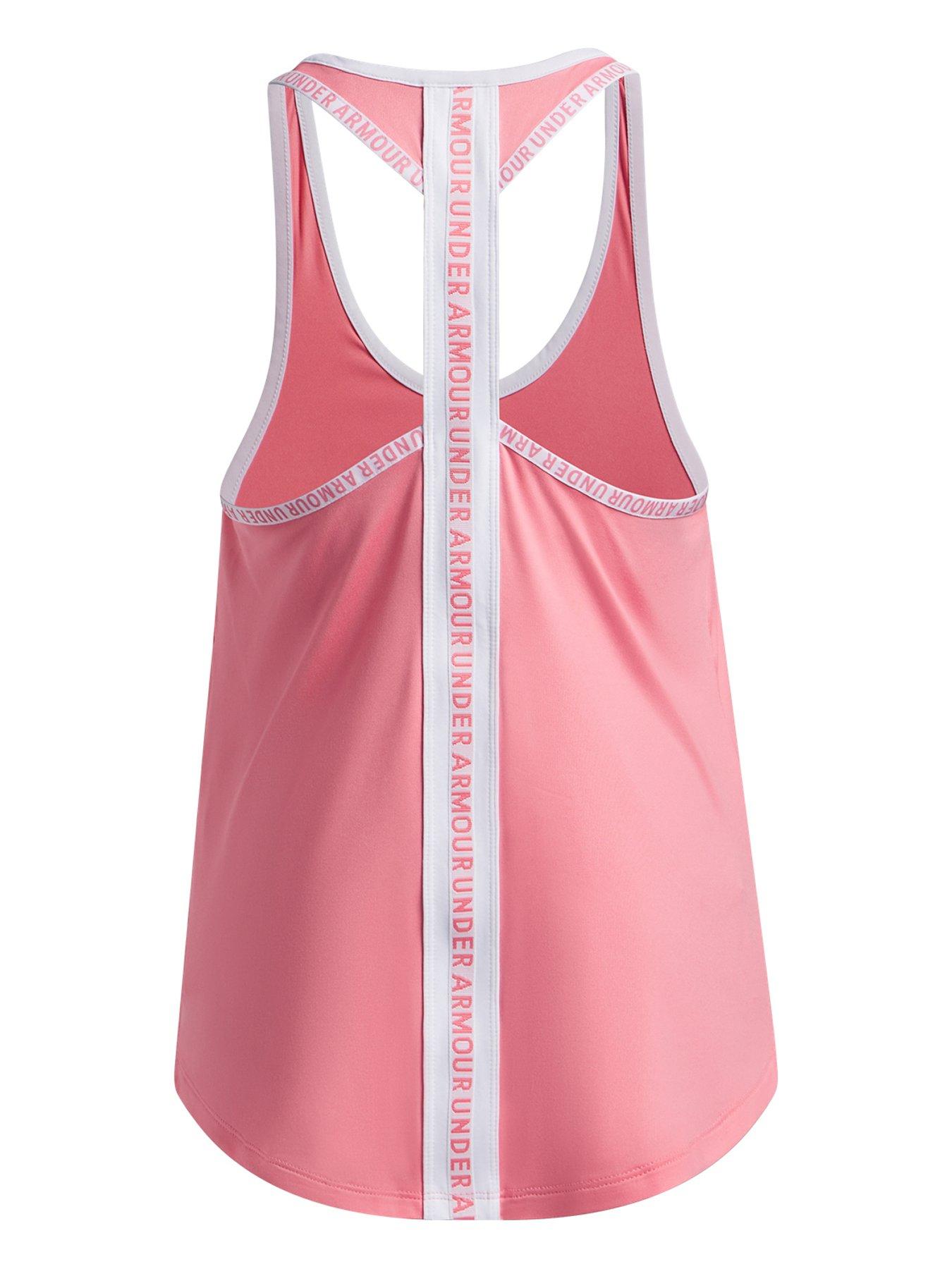 Image 2 of 3 of UNDER ARMOUR Junior Girls Training Tech Knockout Tank - Pink