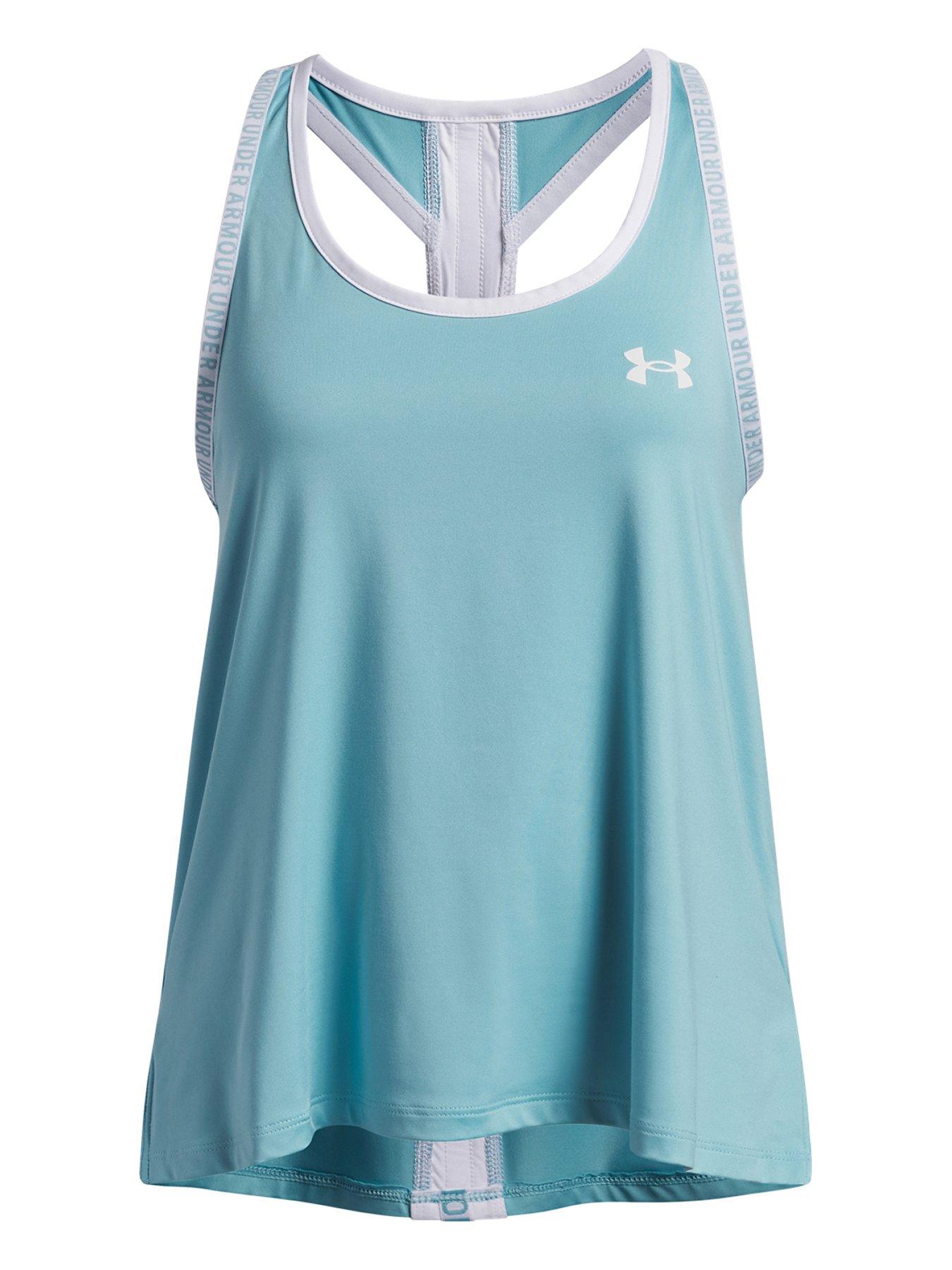 Image 1 of 3 of UNDER ARMOUR Junior Girls Training Tech Knockout Tank - Blue