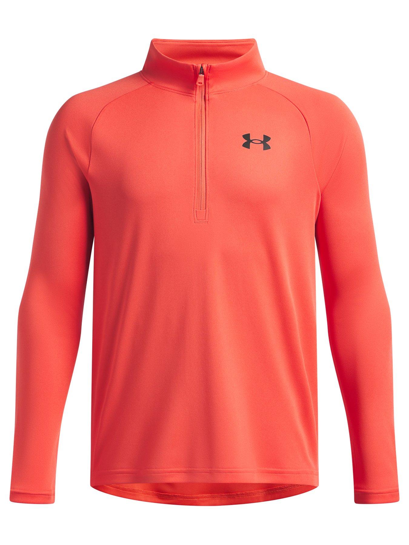 Image 1 of 3 of UNDER ARMOUR Junior Boys Training Tech 1/2 Zip Top - Venom Red