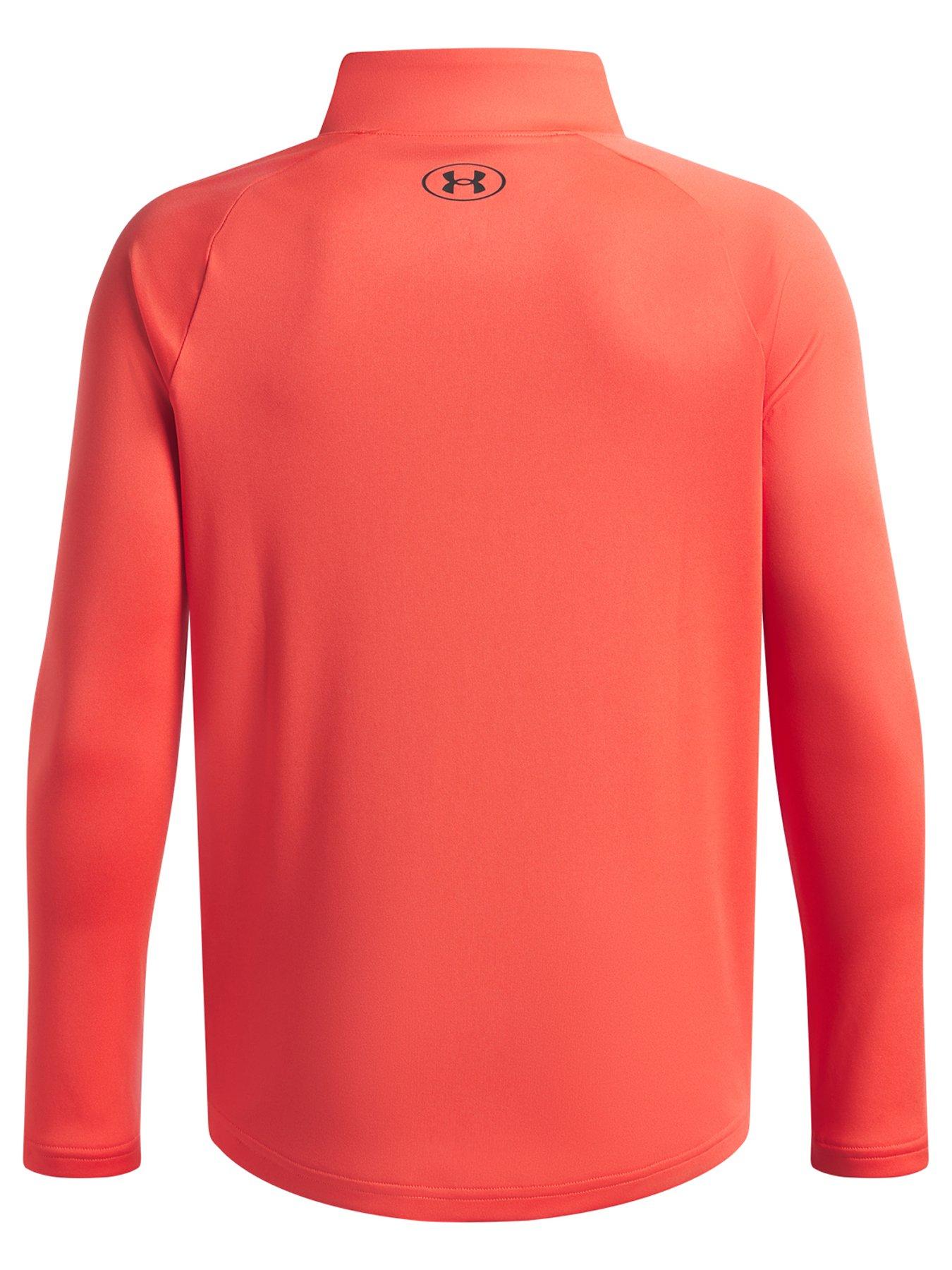 Image 2 of 3 of UNDER ARMOUR Junior Boys Training Tech 1/2 Zip Top - Venom Red