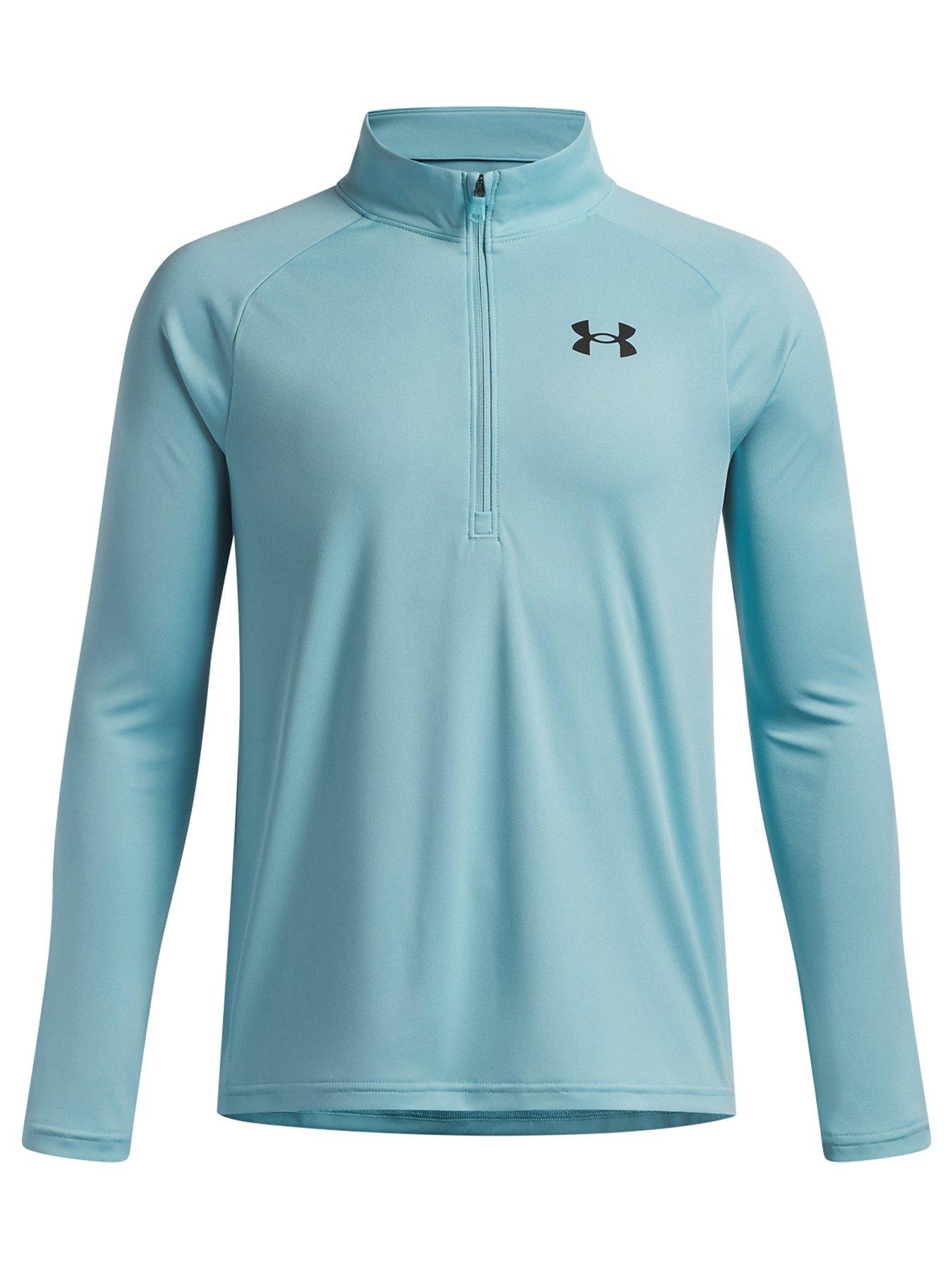 UNDER ARMOUR Junior Boys Training Tech 1/2 Zip - Blue