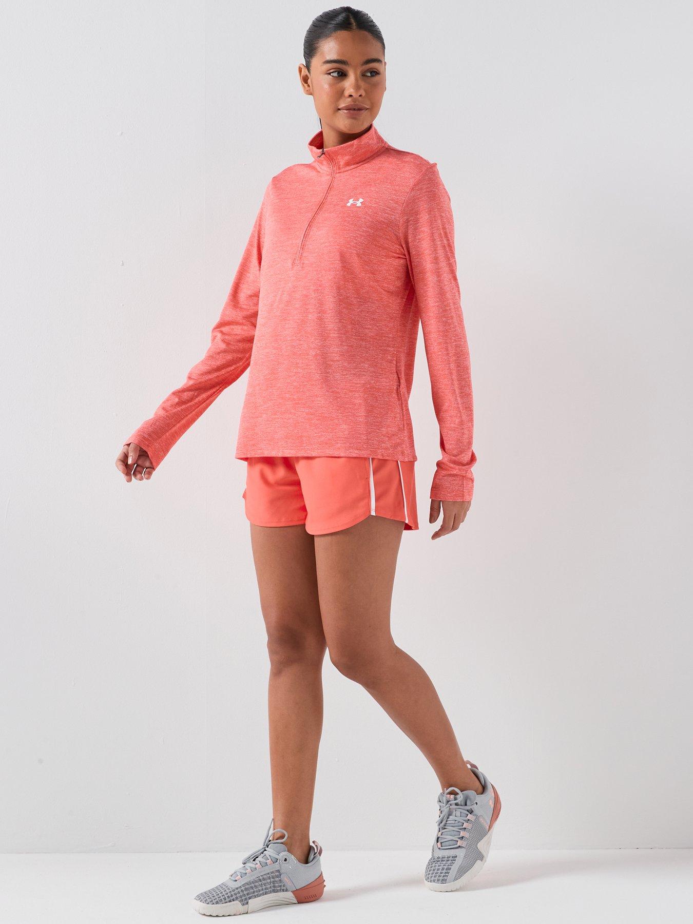  image of under-armour-womens-training-tech-12-zip-venom-red