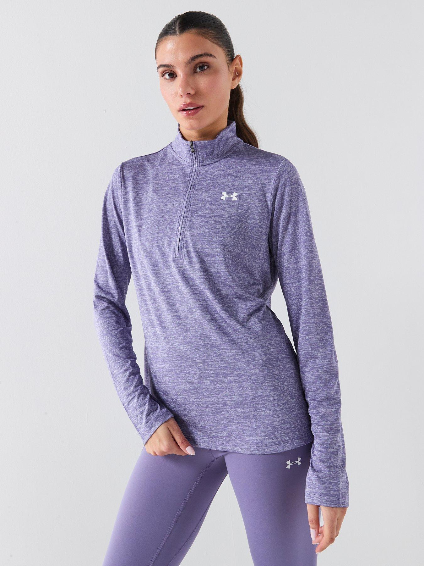 Image 1 of 5 of UNDER ARMOUR Womens Training Tech 1/2 Zip - Purple