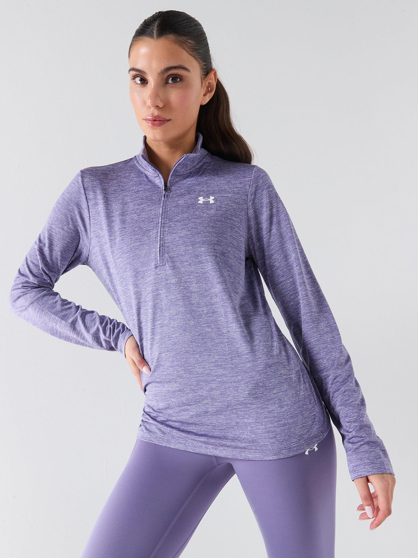 Image 4 of 5 of UNDER ARMOUR Womens Training Tech 1/2 Zip - Purple