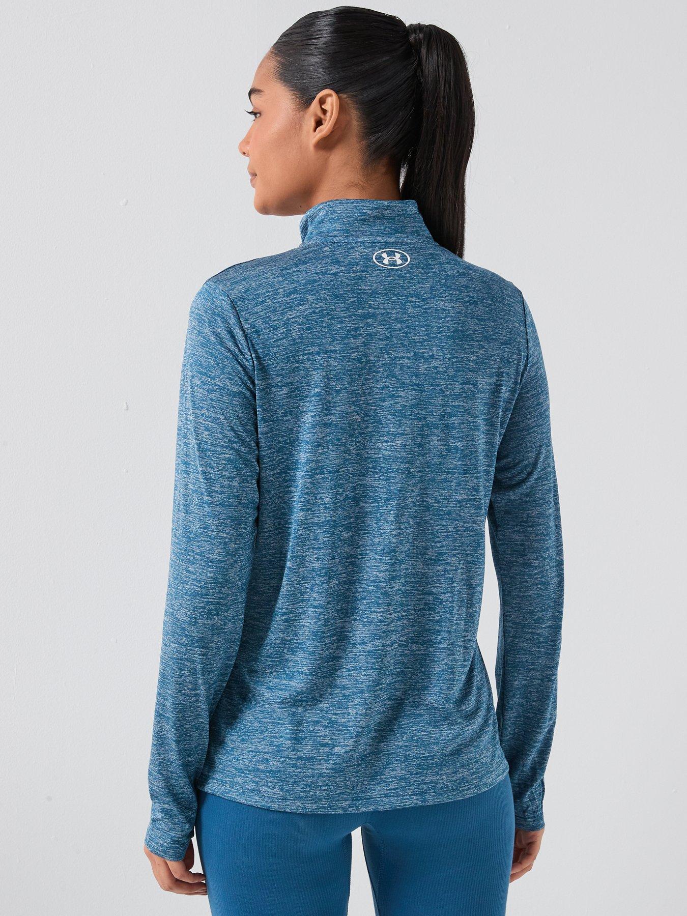Image 2 of 6 of UNDER ARMOUR Womens Training Tech Twist 1/2 Zip Top - Blue