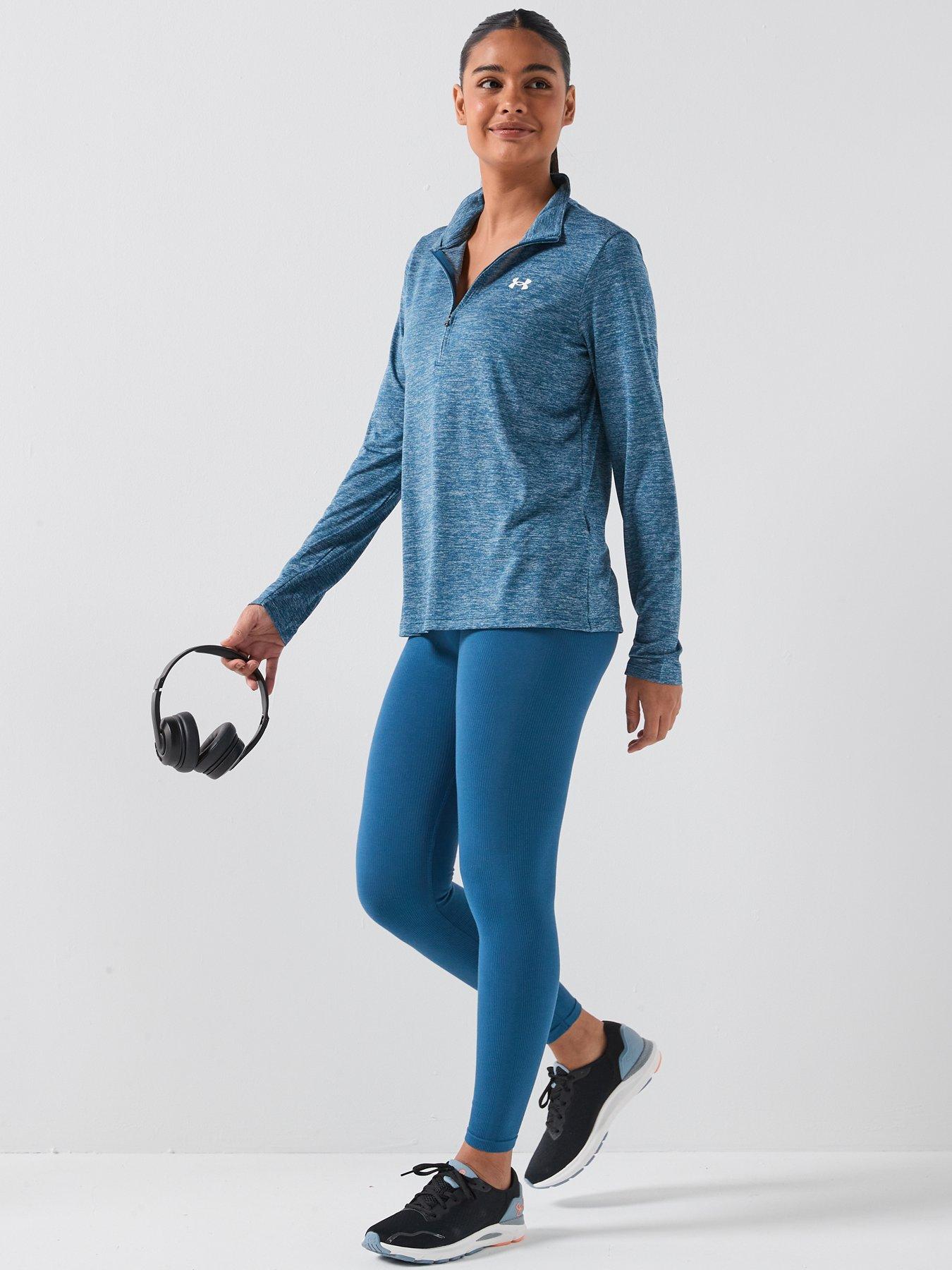 Image 3 of 6 of UNDER ARMOUR Womens Training Tech Twist 1/2 Zip Top - Blue