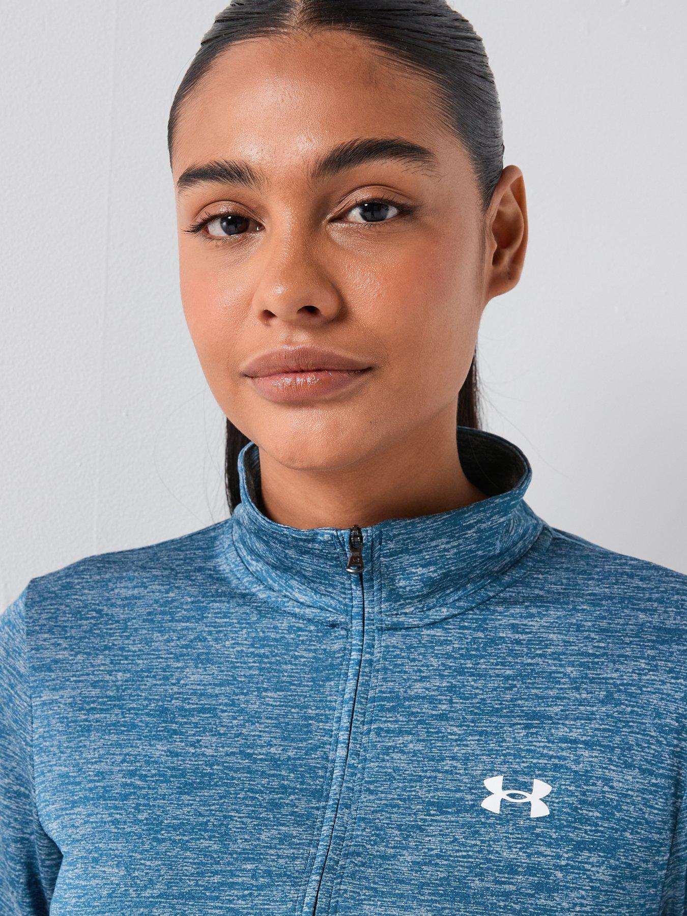 Image 4 of 6 of UNDER ARMOUR Womens Training Tech Twist 1/2 Zip Top - Blue