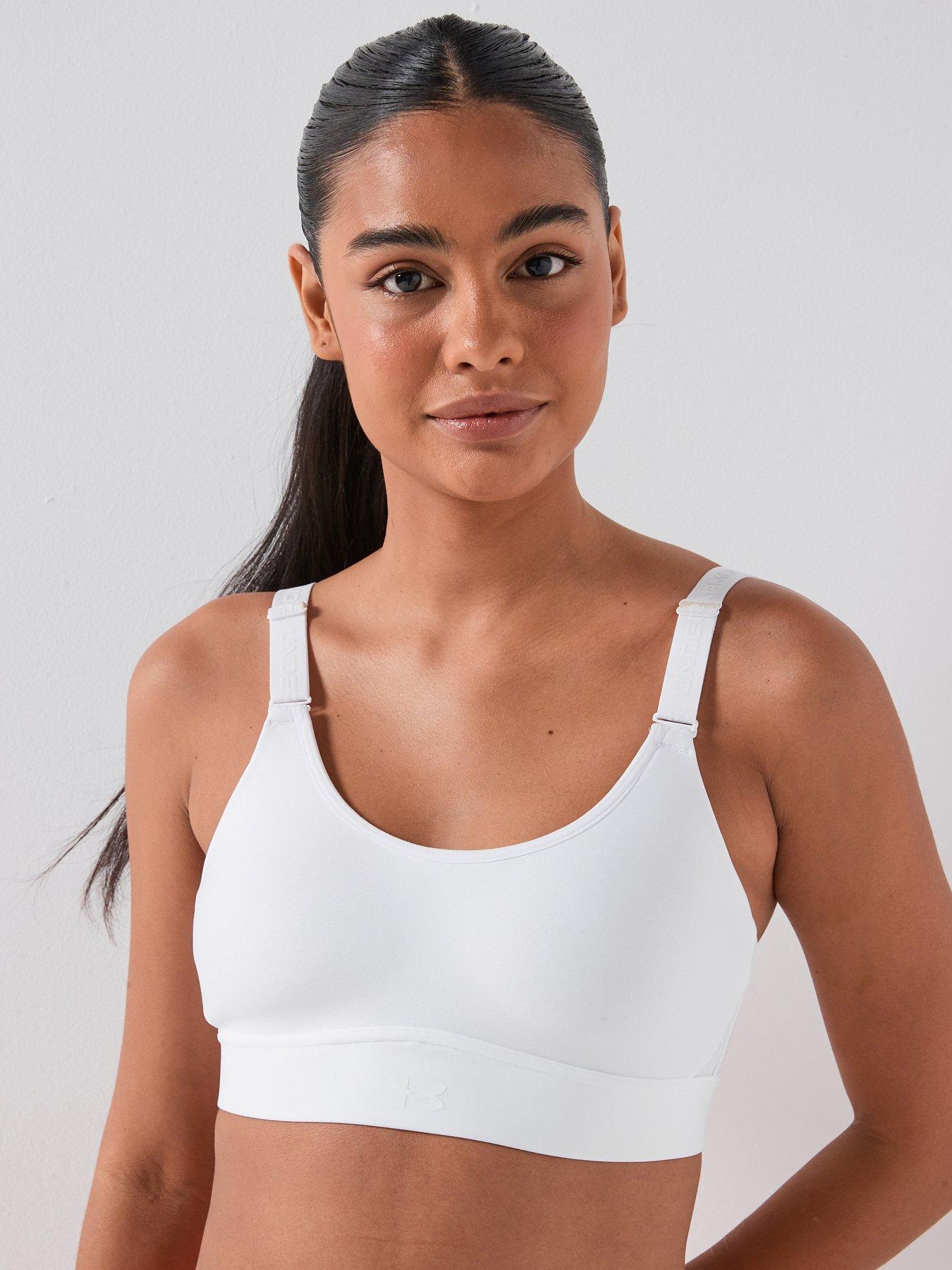 UNDER ARMOUR Womens Training Infinity Mid Bra - White