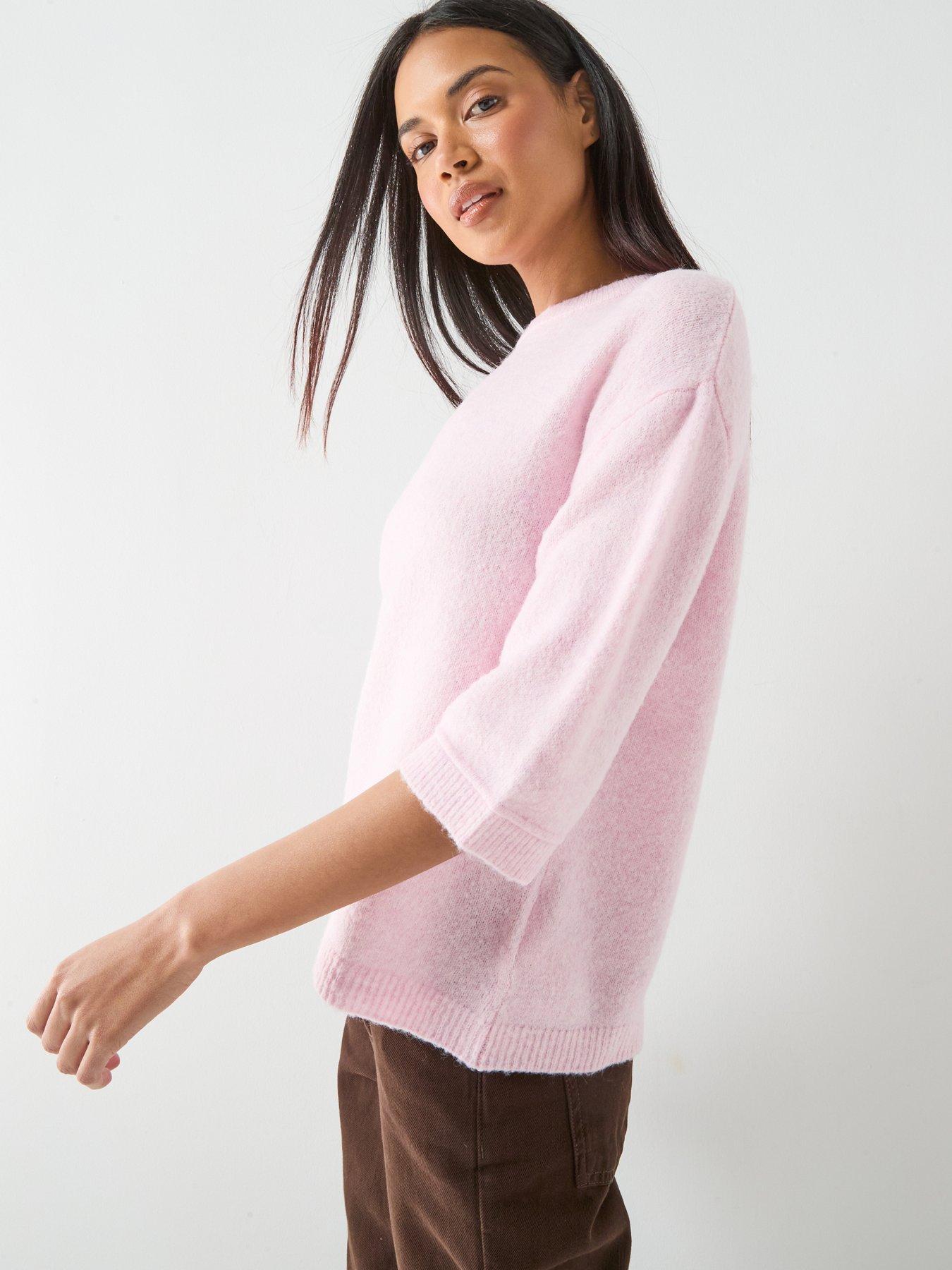 Image 6 of 6 of JDY Sonja 3/4 Length Sleeve Pullover - Pink
