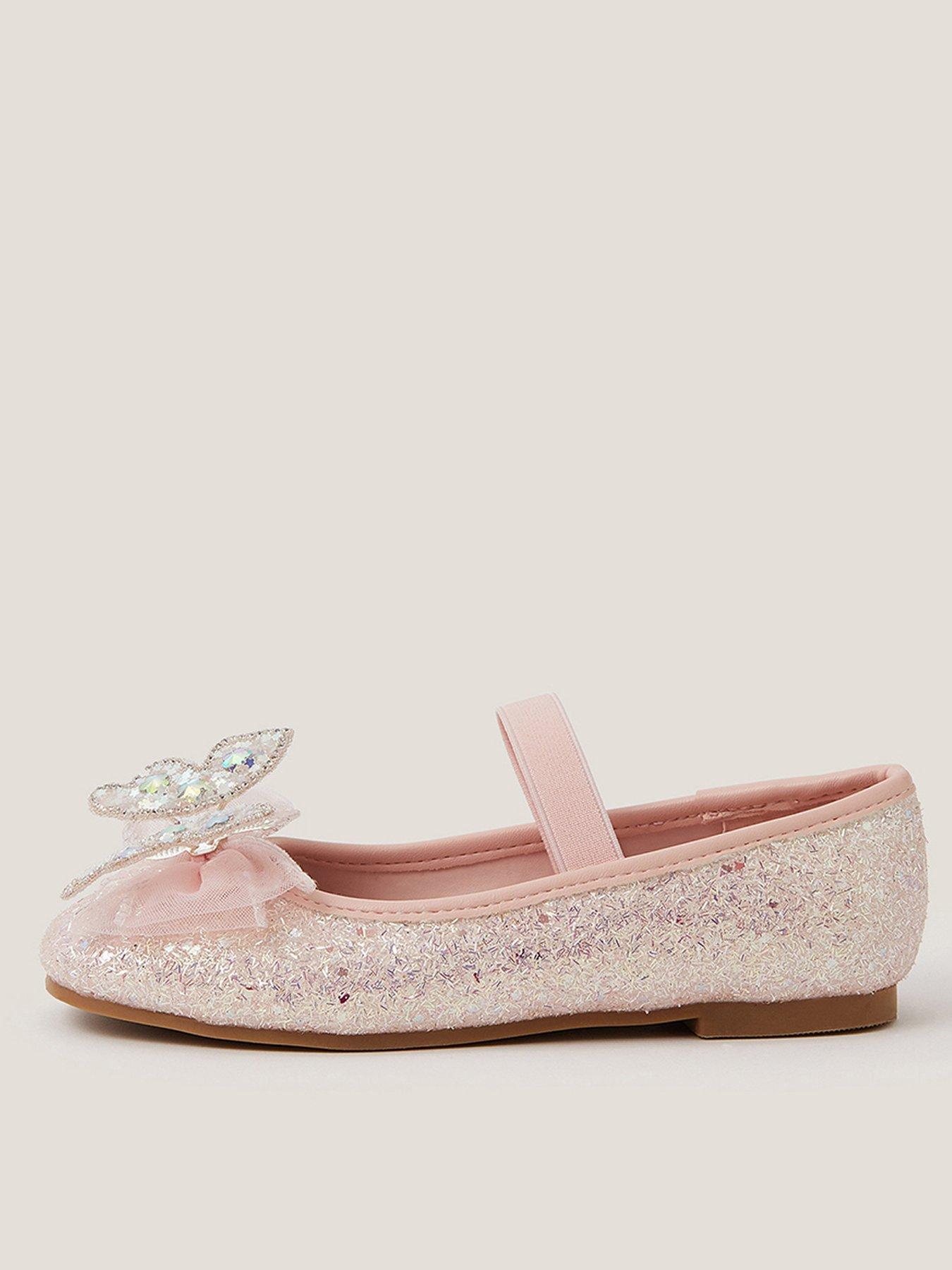 Monsoon Girls Dazzle Flutter Butterfly Shoes - Pink