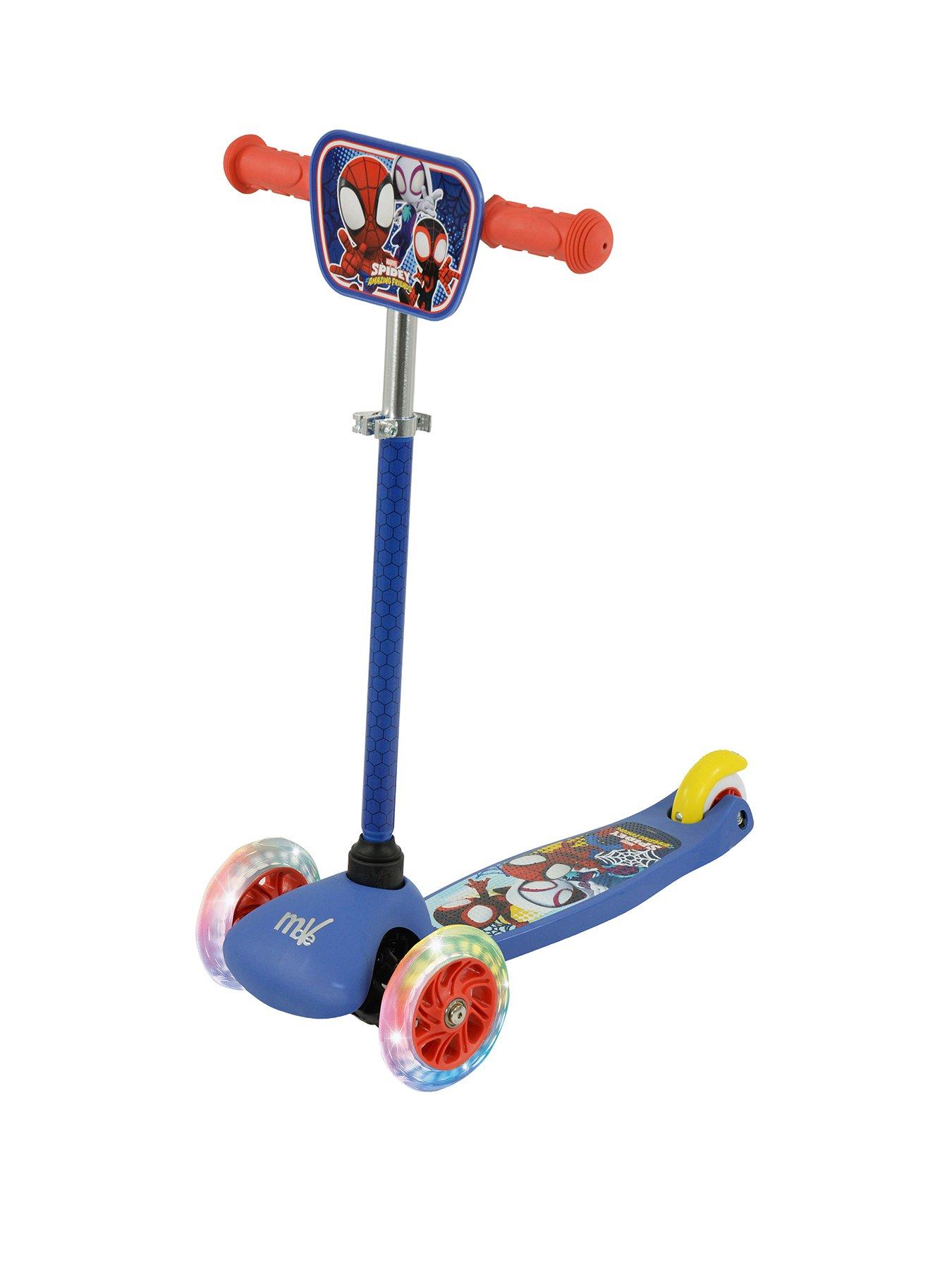 Image 1 of 6 of Spidey and His Amazing Friends Spidey &amp; Friends Mini Go! Tilt Scooter with Lights