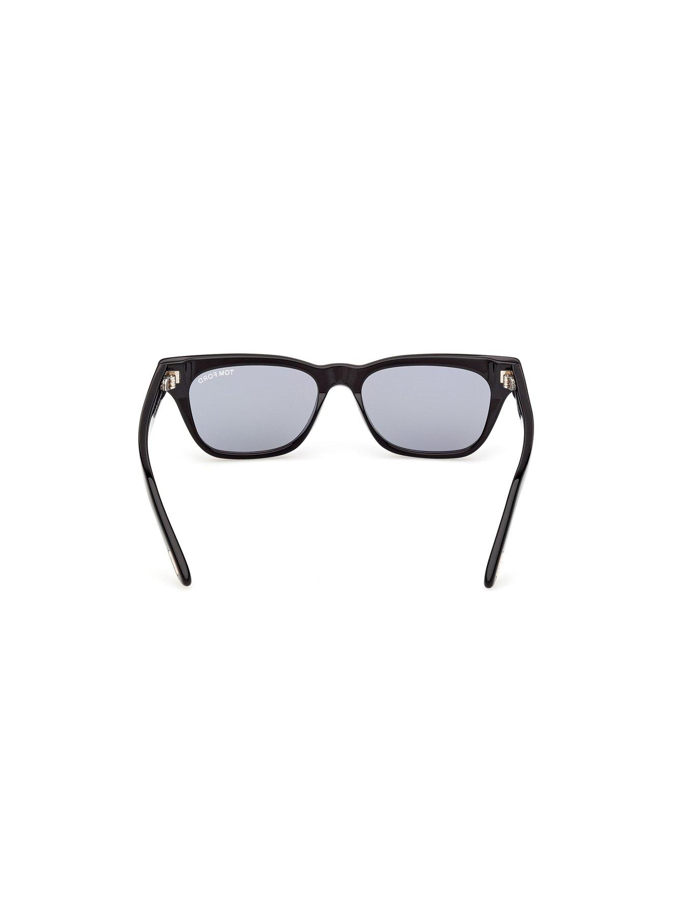  image of tom-ford-penn-rectangular-sunglasses-black