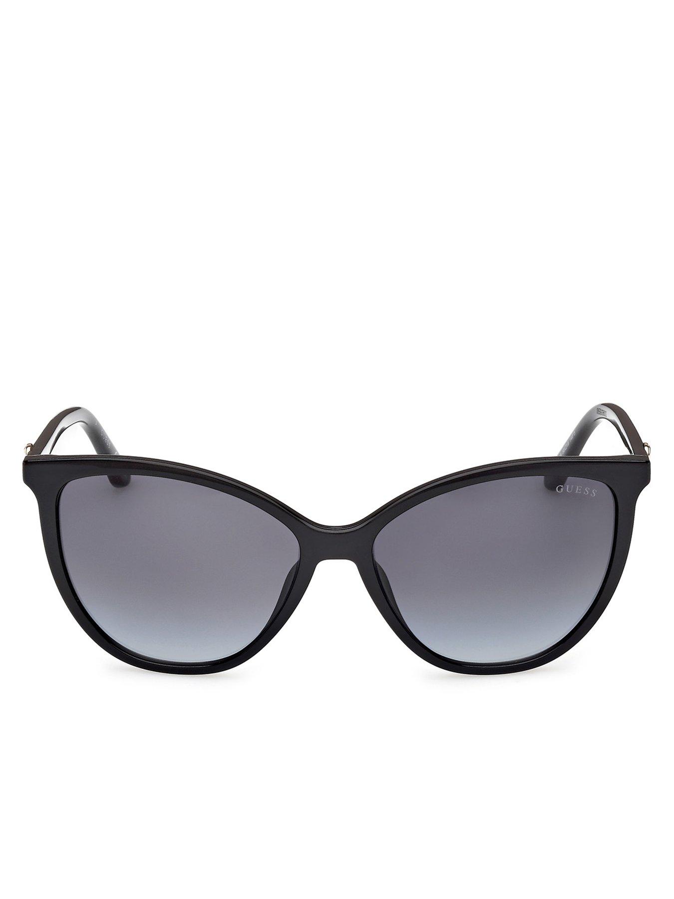  image of guess-cat-eye-sunglasses-shiny-black