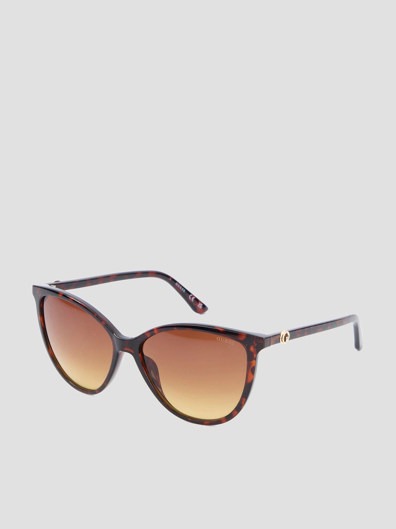  image of guess-cat-eye-sunglasses-dark-havana