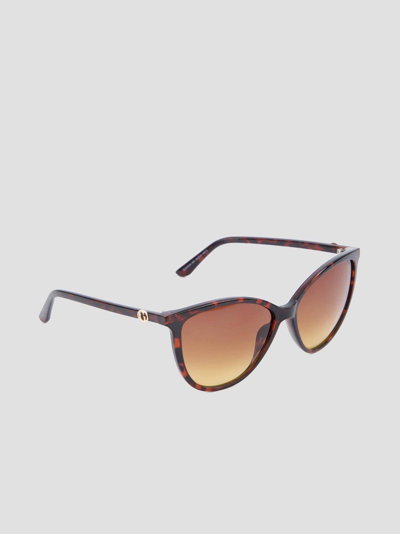  image of guess-cat-eye-sunglasses-dark-havana