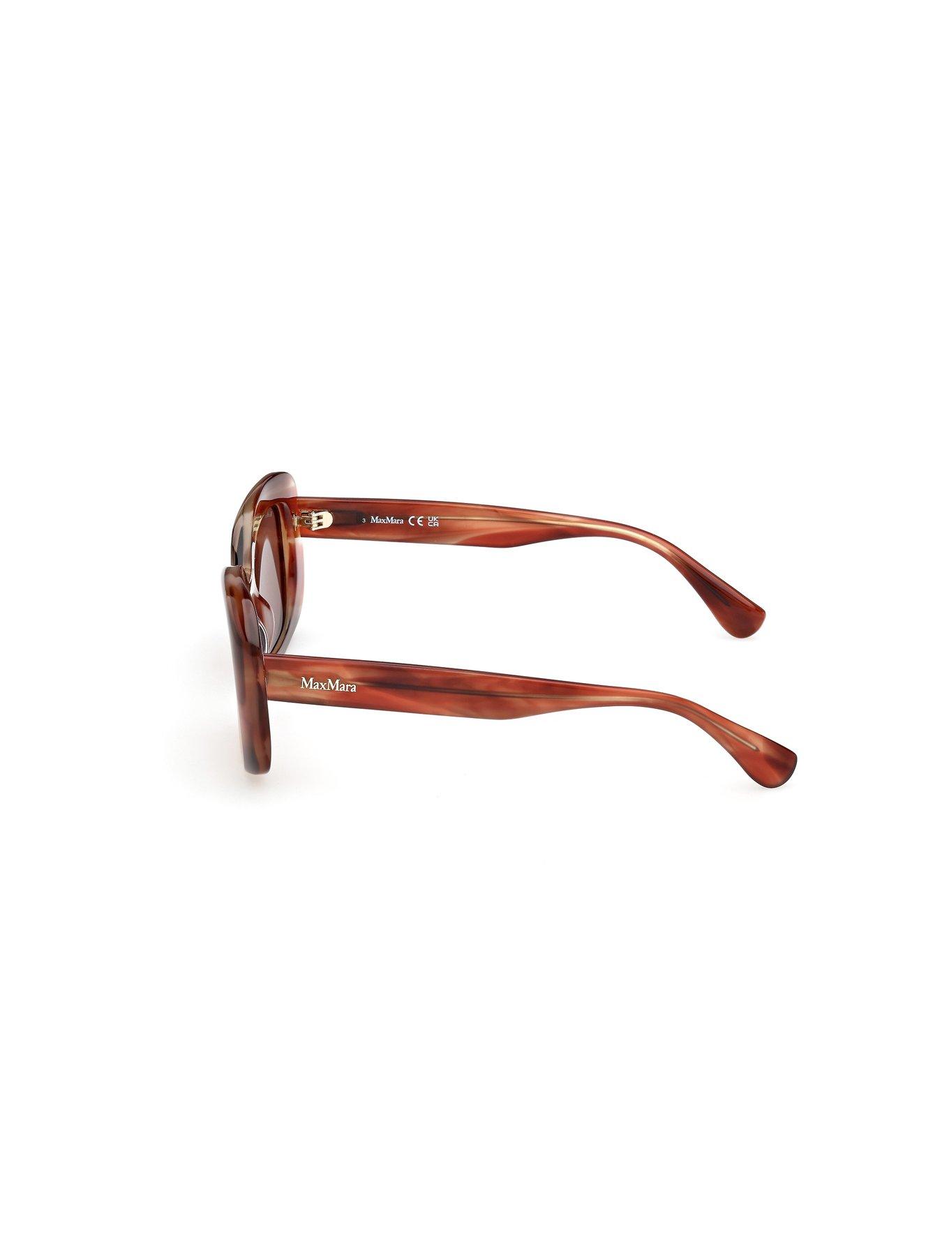 stillFront image of max-mara-elizabeth-round-sunglasses-red