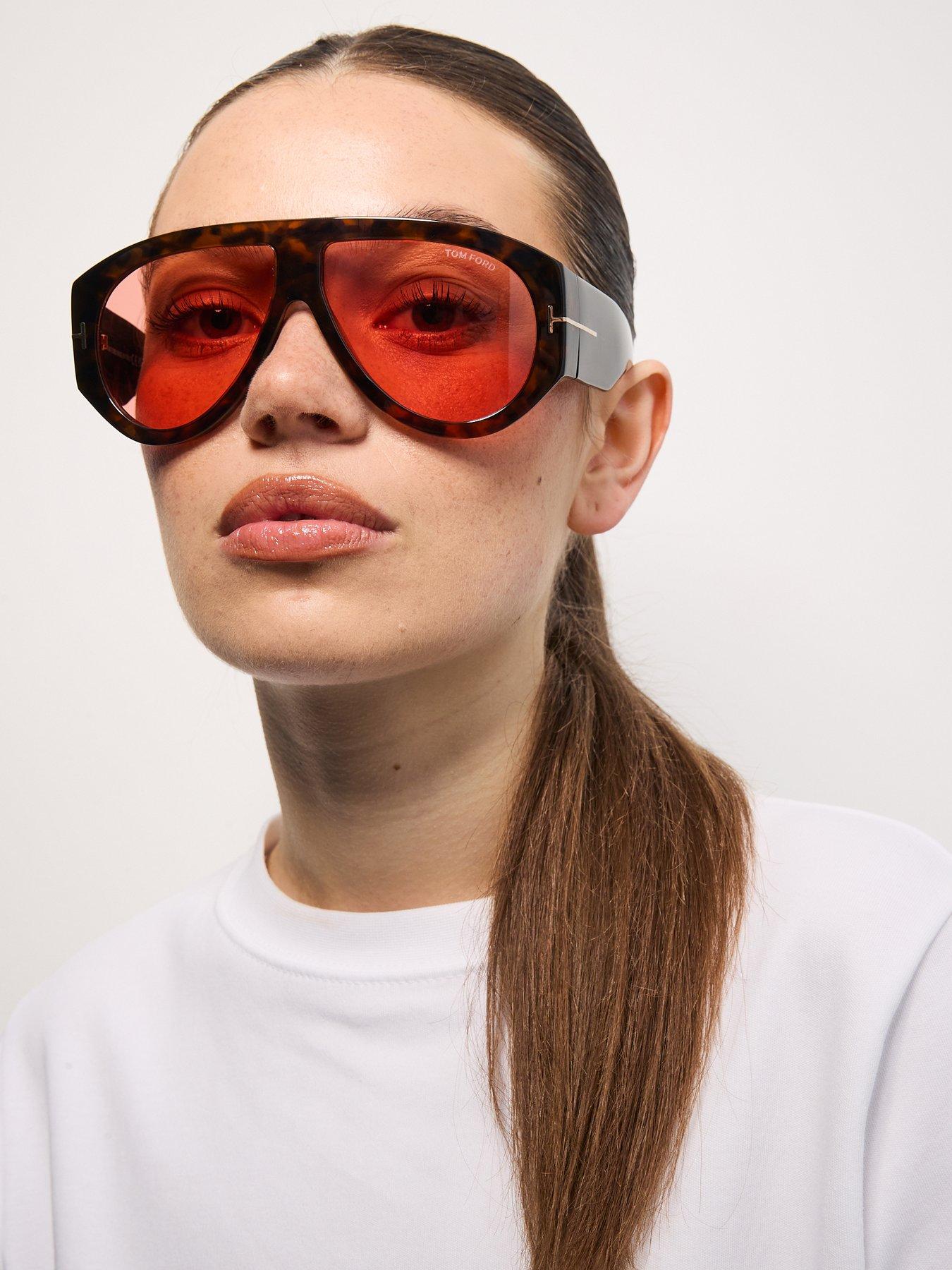 Tom Ford Bronson Pilot Sunglasses - Dark Havana