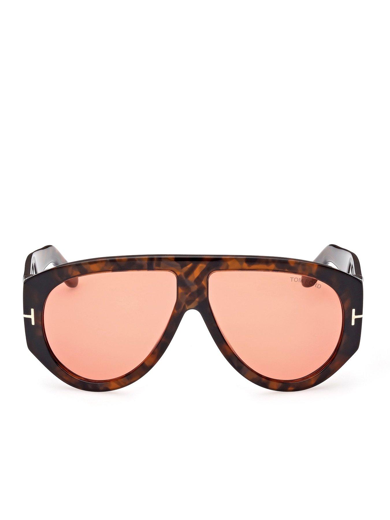 Image 3 of 7 of Tom Ford Bronson Pilot Sunglasses - Dark Havana