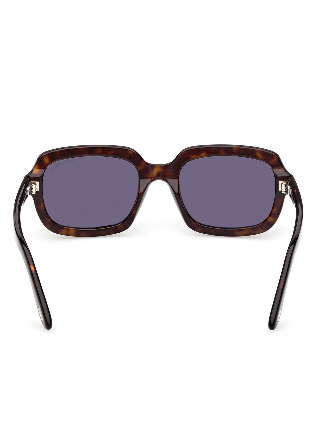 Image 4 of 5 of Tom Ford Lana-02 Rectangular Sunglasses - Dark Havana