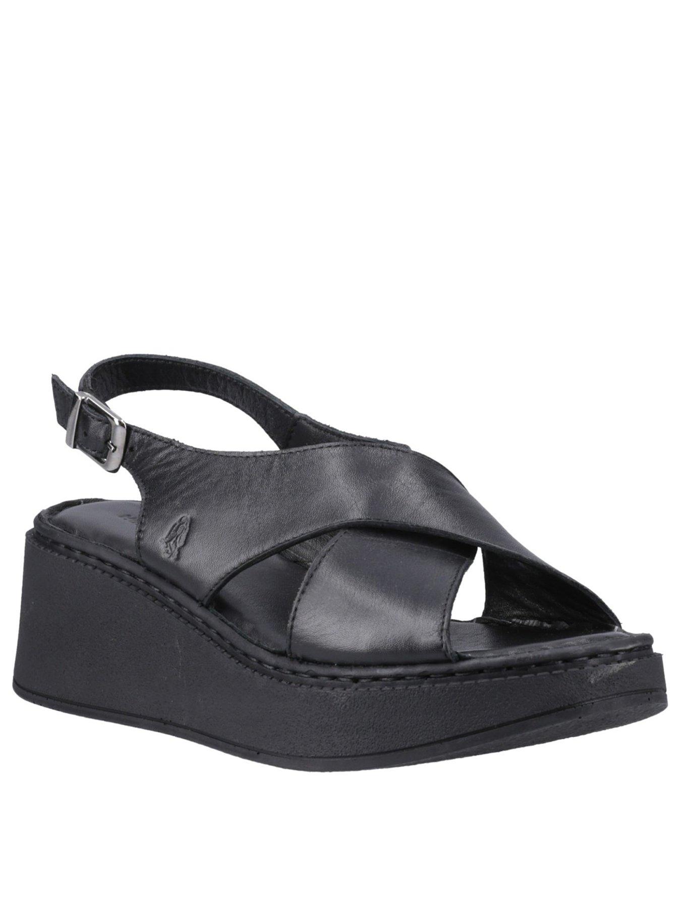 Image 2 of 5 of Hush Puppies Bex Wedge Sandals&nbsp;- Black