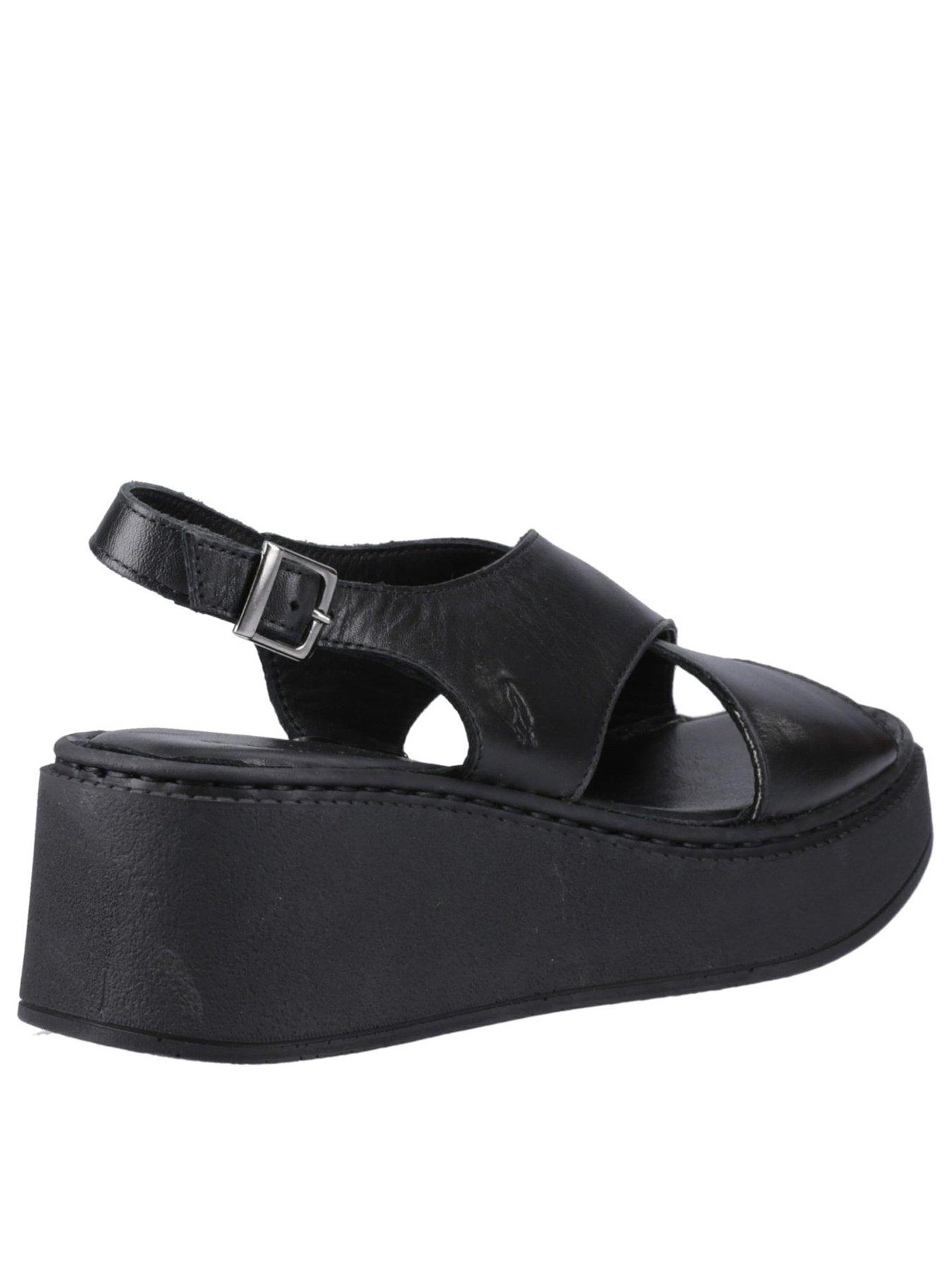 Image 3 of 5 of Hush Puppies Bex Wedge Sandals&nbsp;- Black