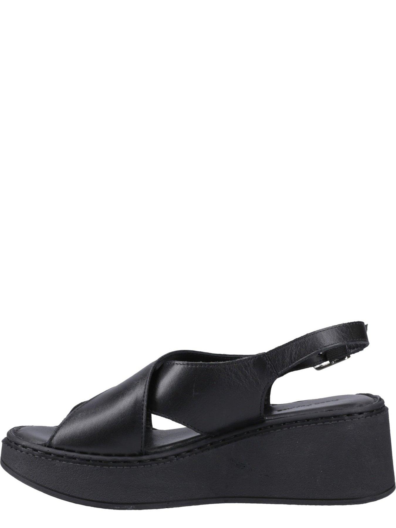 Image 4 of 5 of Hush Puppies Bex Wedge Sandals&nbsp;- Black