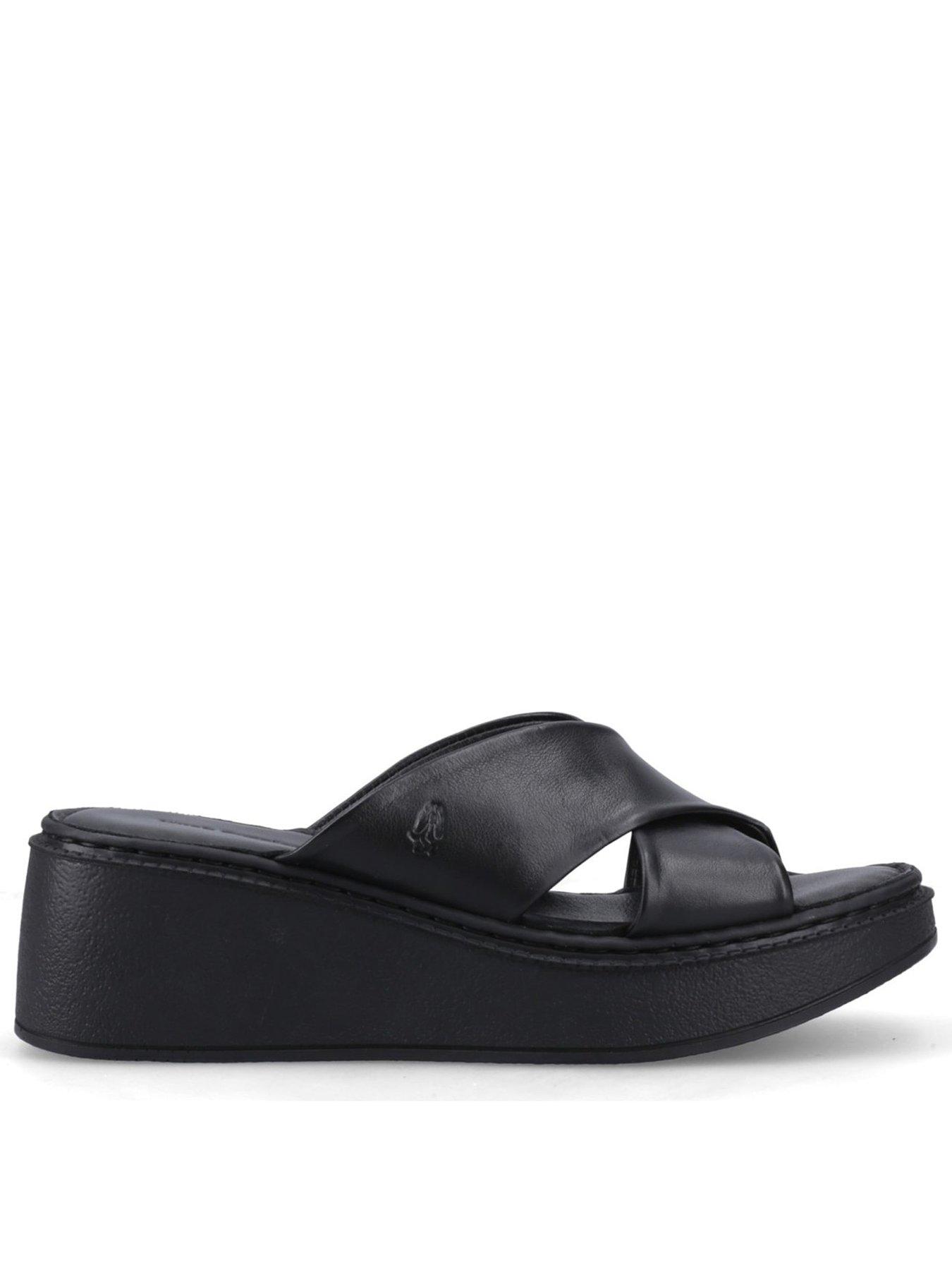Hush Puppies Bobbi Wedge Sandal-black