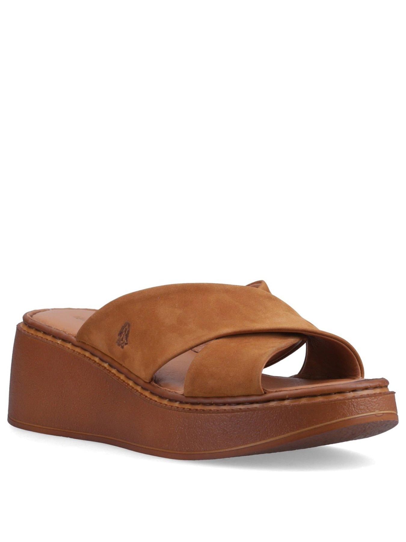 Image 2 of 7 of Hush Puppies Bobbi Wedge Sandals&nbsp;-&nbsp;Tan&nbsp;
