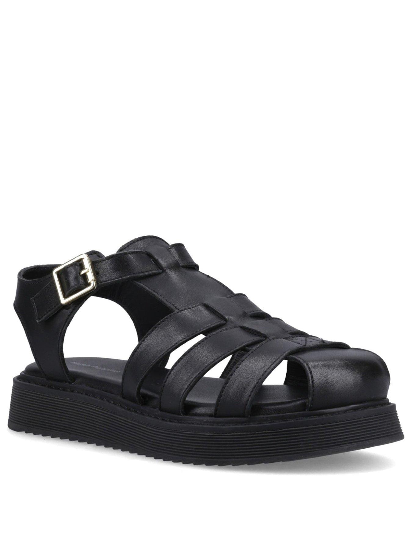 stillFront image of hush-puppies-cassandra-gladiator-black