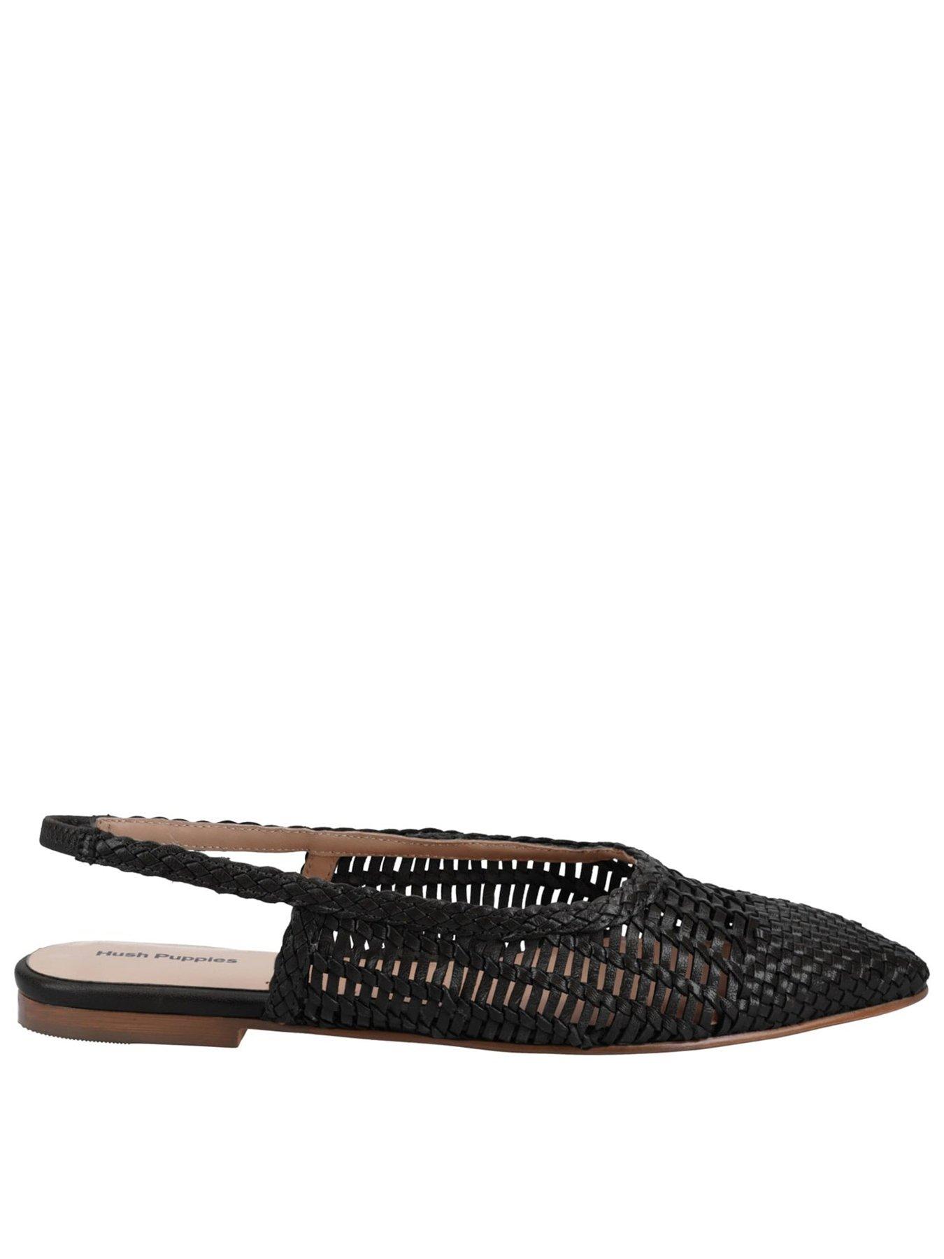 Hush Puppies Dalia Woven Slingback-black