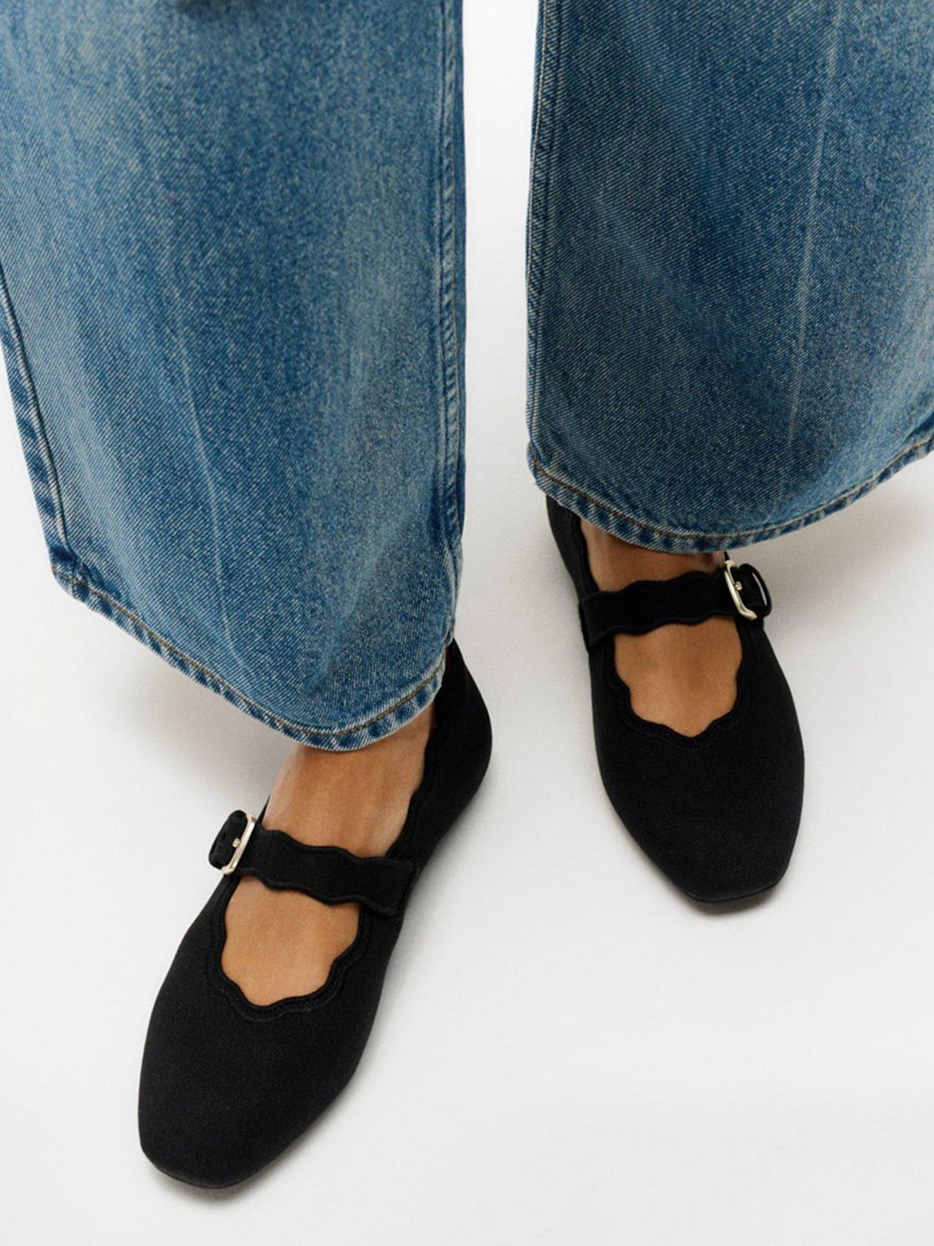 FitFlop Delicato Wave-edge Canvas Mary Janes