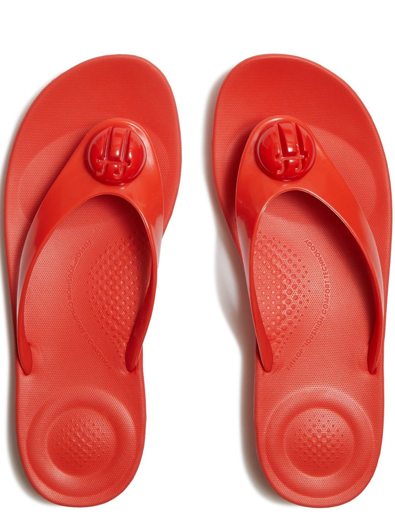 Image 3 of 5 of FitFlop Iqushion Glossy-button Flip-flops