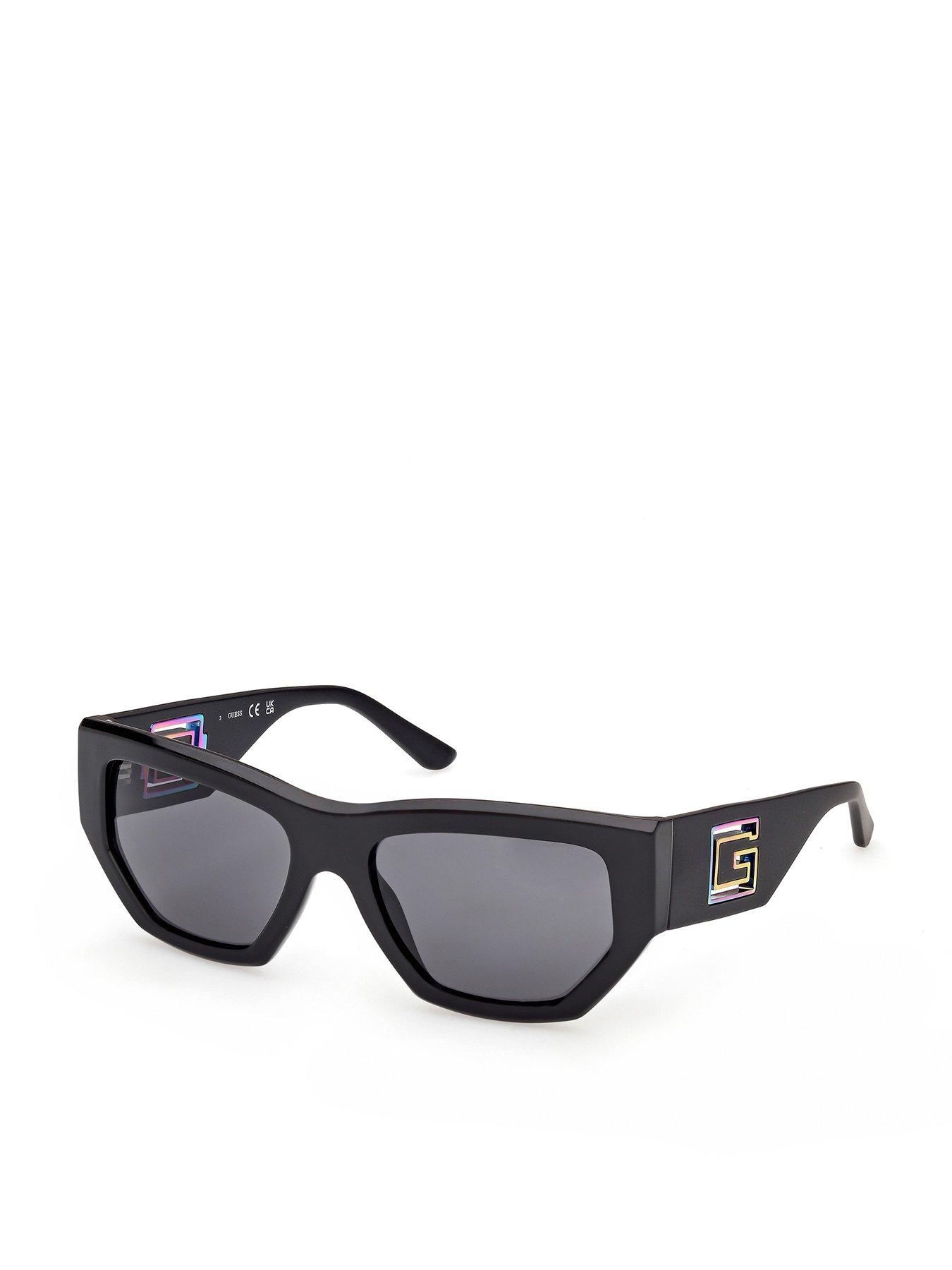 Guess Geometric Sunglasses - Shiny Black