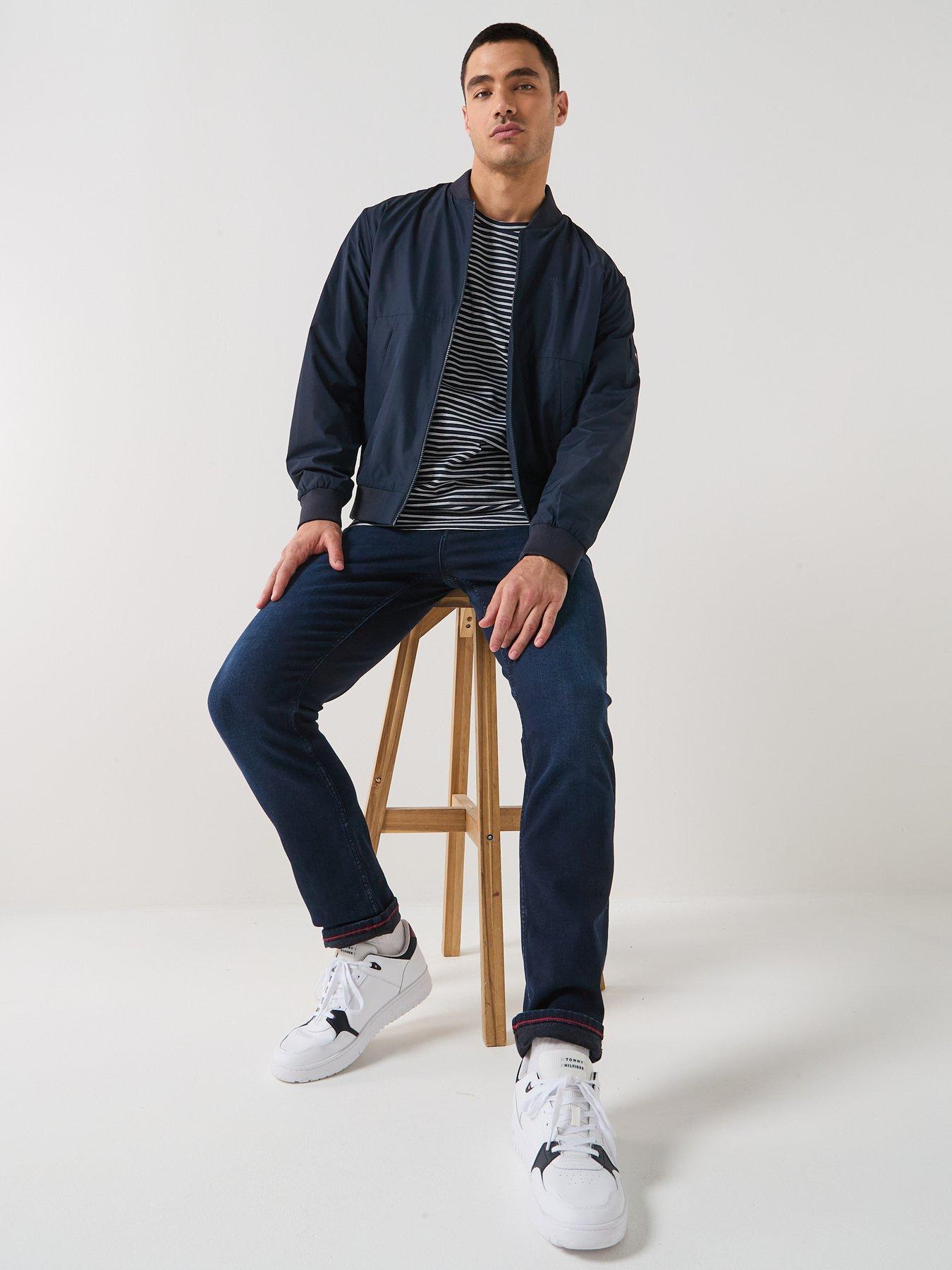  image of tommy-hilfiger-relaxed-fit-softshell-bomber-jacket-beige