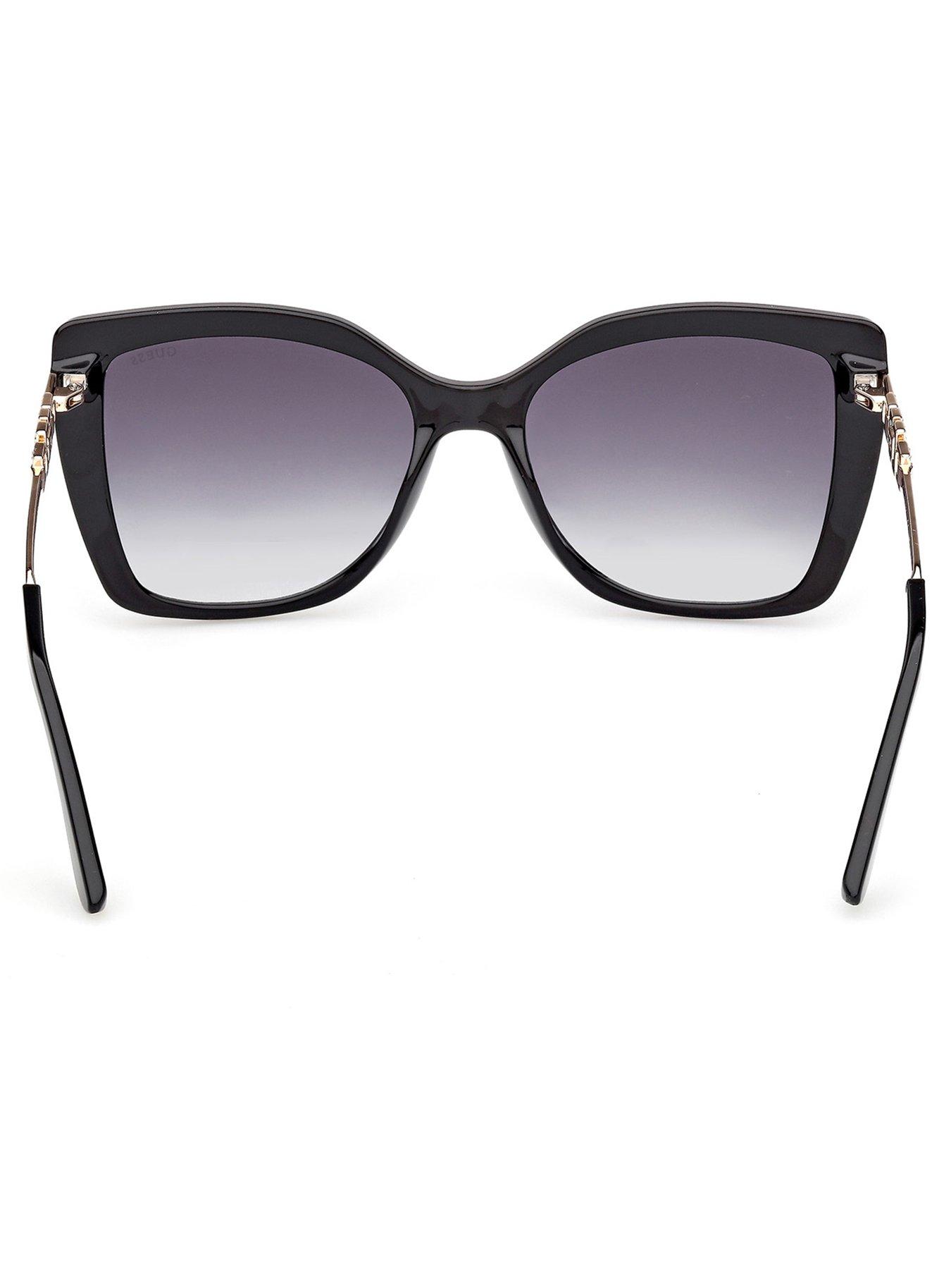 Image 4 of 7 of Guess Square Sunglasses - Shiny Black