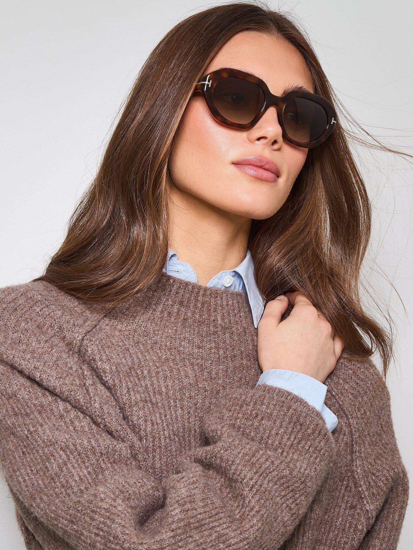 Image 2 of 7 of Guess Round Sunglasses - Gold