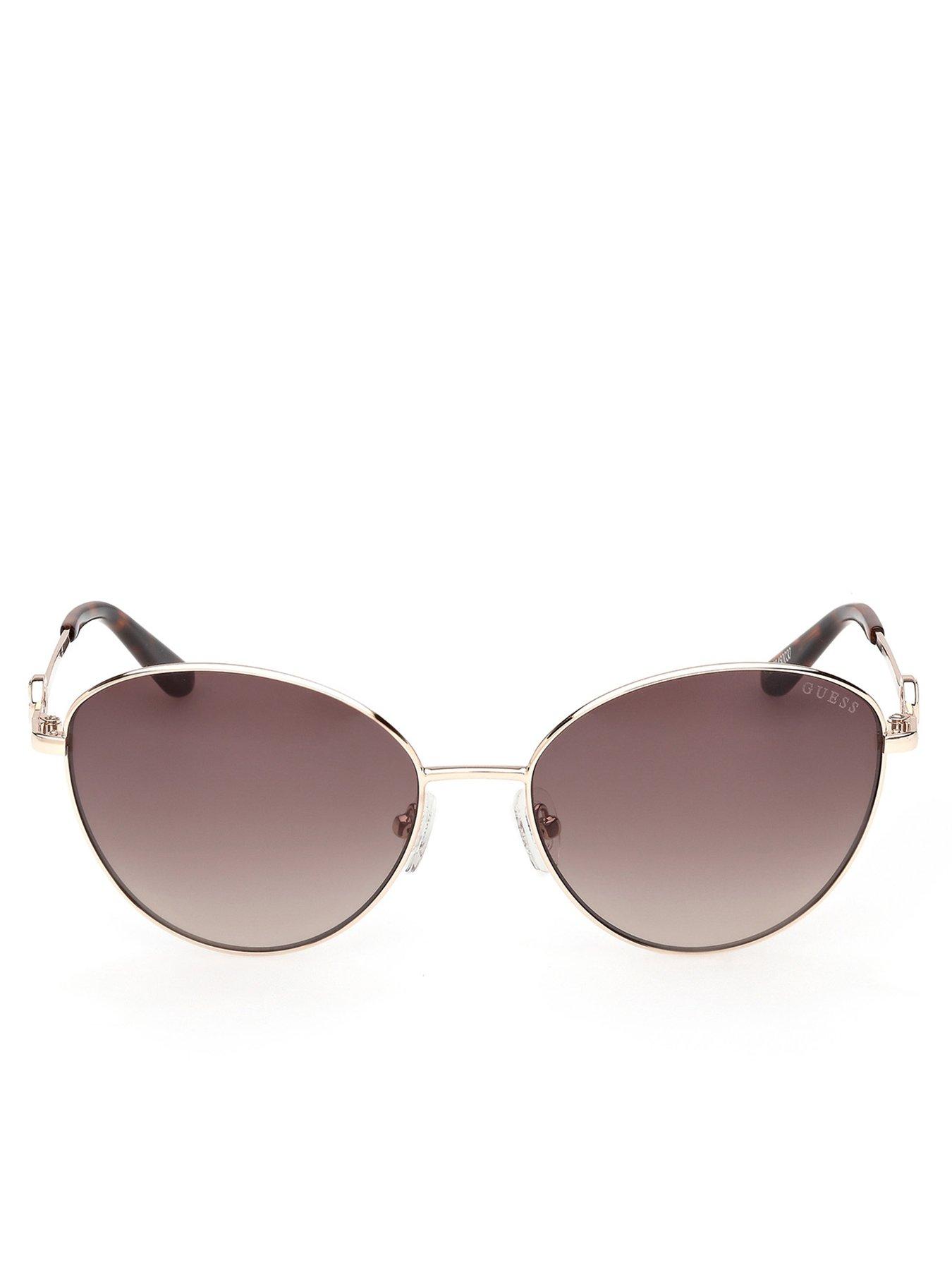 Image 3 of 7 of Guess Round Sunglasses - Gold
