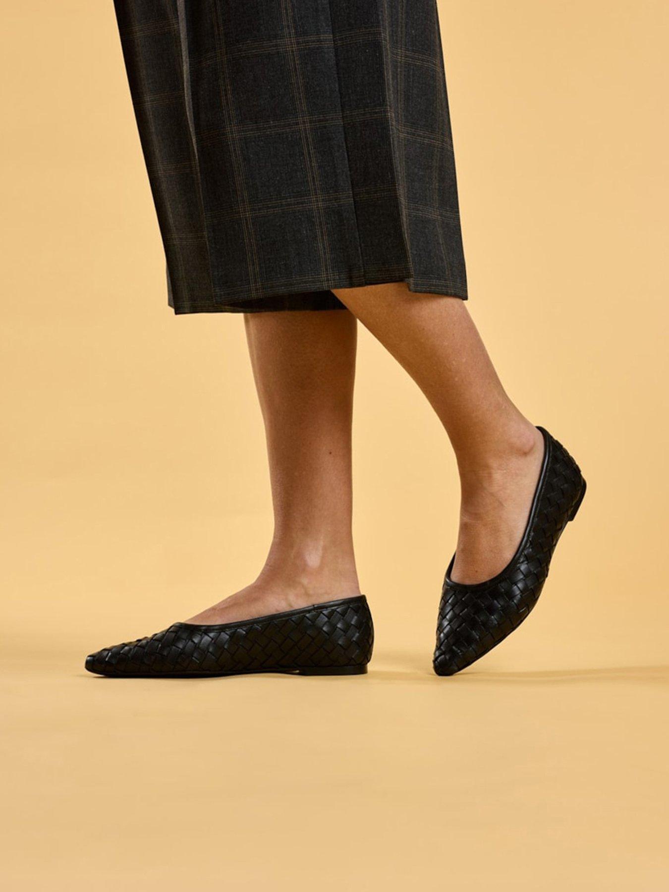 Hush Puppies Darla Woven Ballerina-black