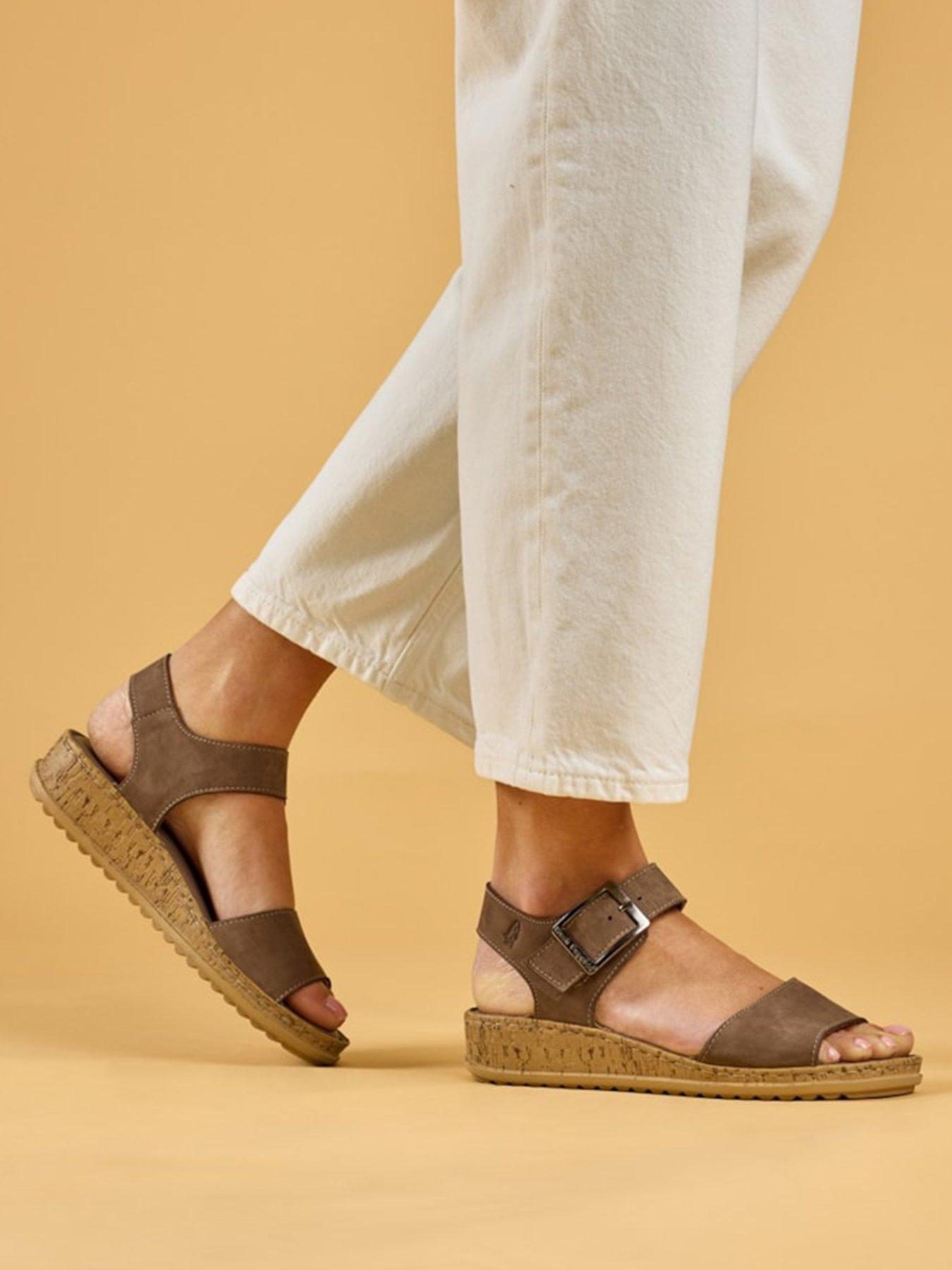 Hush Puppies Ellie Sandal-fossil Nubuck